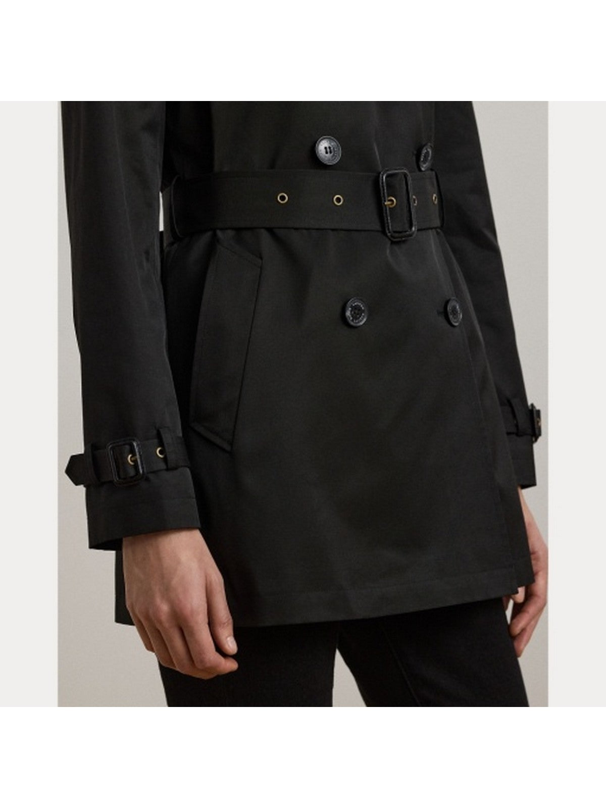 LAUREN RALPH LAUREN Trench Donna DB BLT TR30 297967126 001 Nero gioboutiqueweb