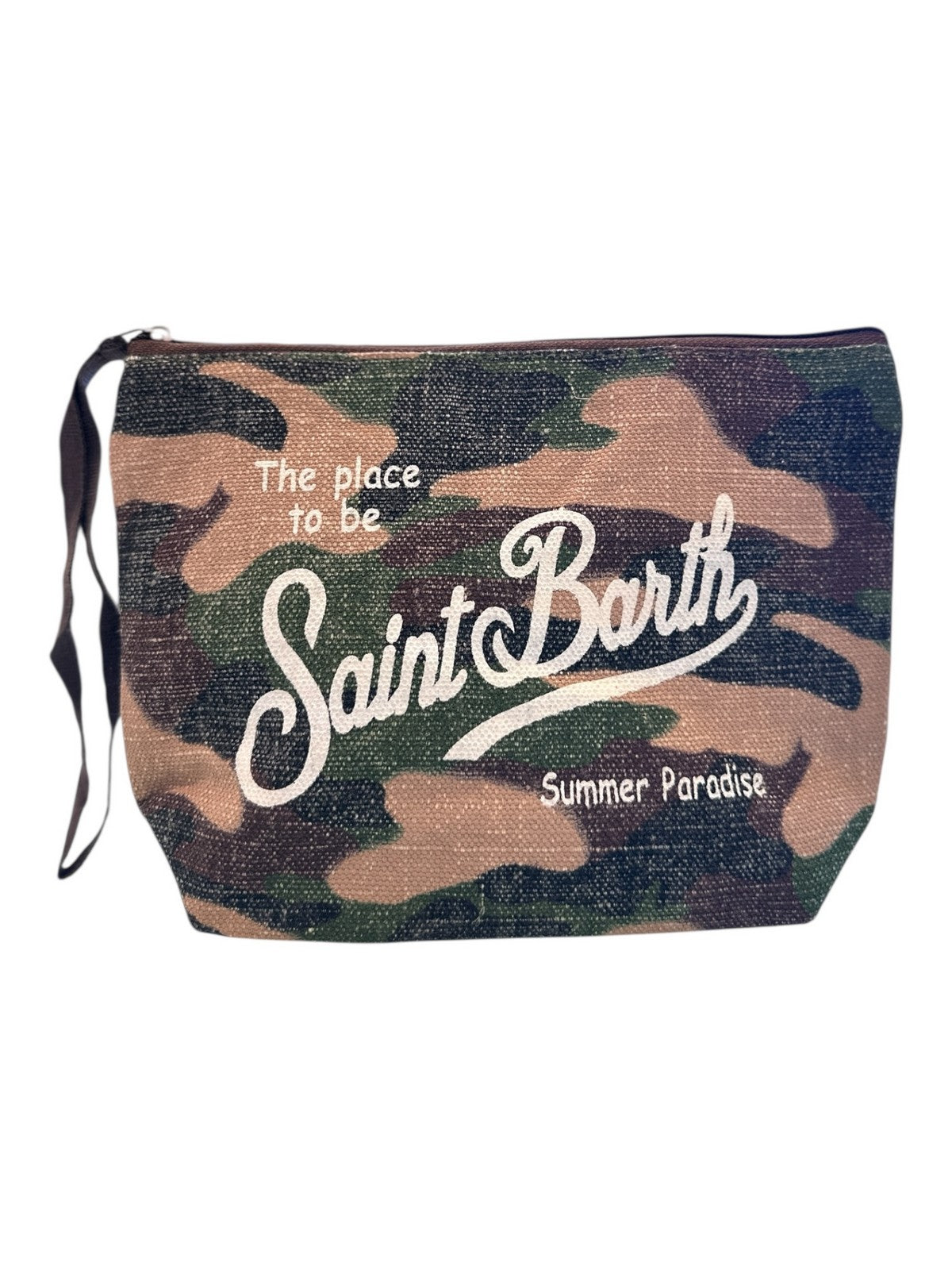 MC2 SAINT BARTH Pochette Donna ALINE LINEN 01997H LINEN CAMOUFLAGE 54 gioboutiqueweb