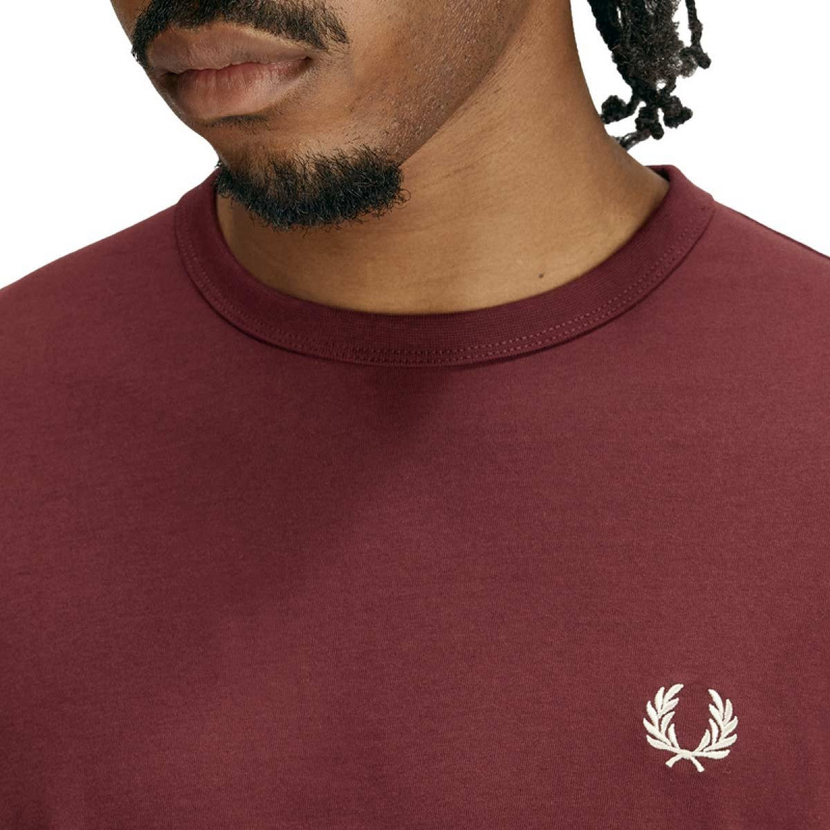 FRED PERRY T-shirt Uomo FP RINGER T-SHIRT FP-M3519-57 K22 OXBLOOD