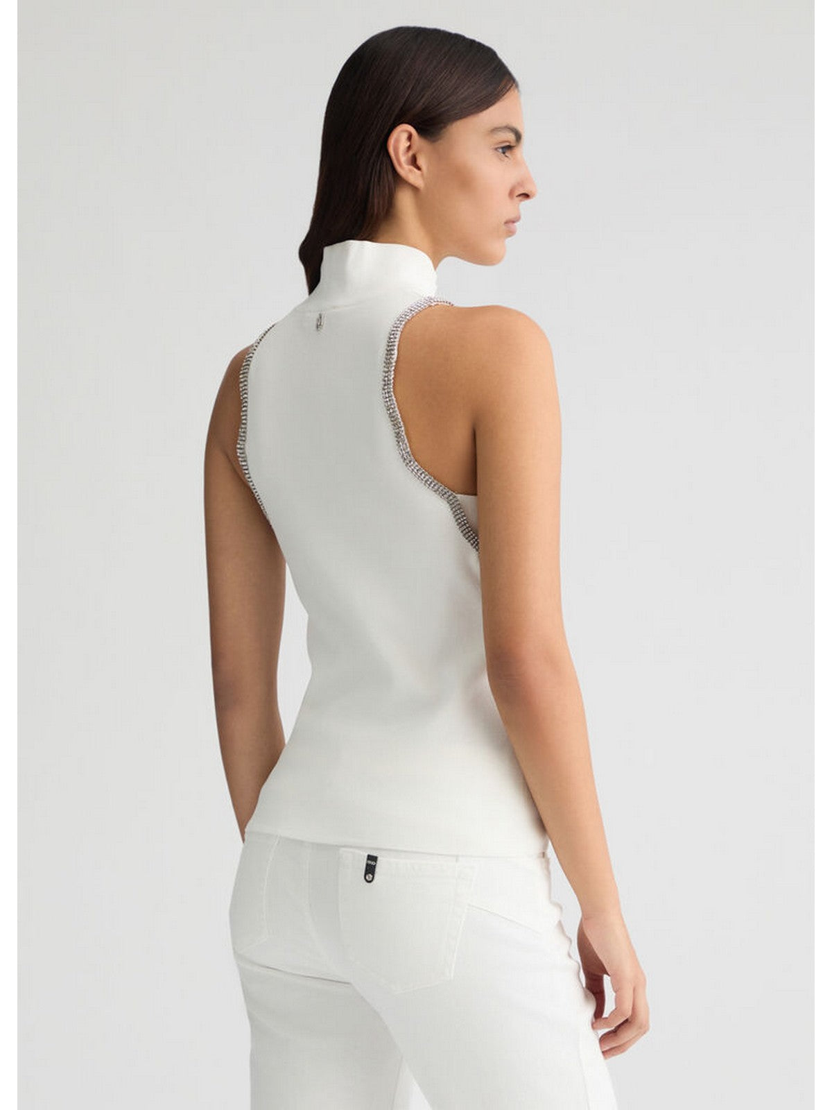 LIU JO WHITE Top Donna WA5224MS55N 10701 Bianco gioboutiqueweb