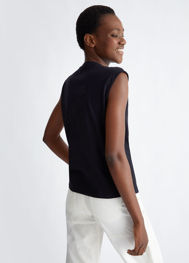 T-shirt White Liu Jo et femme Pole W4016J5003 N9068 Black