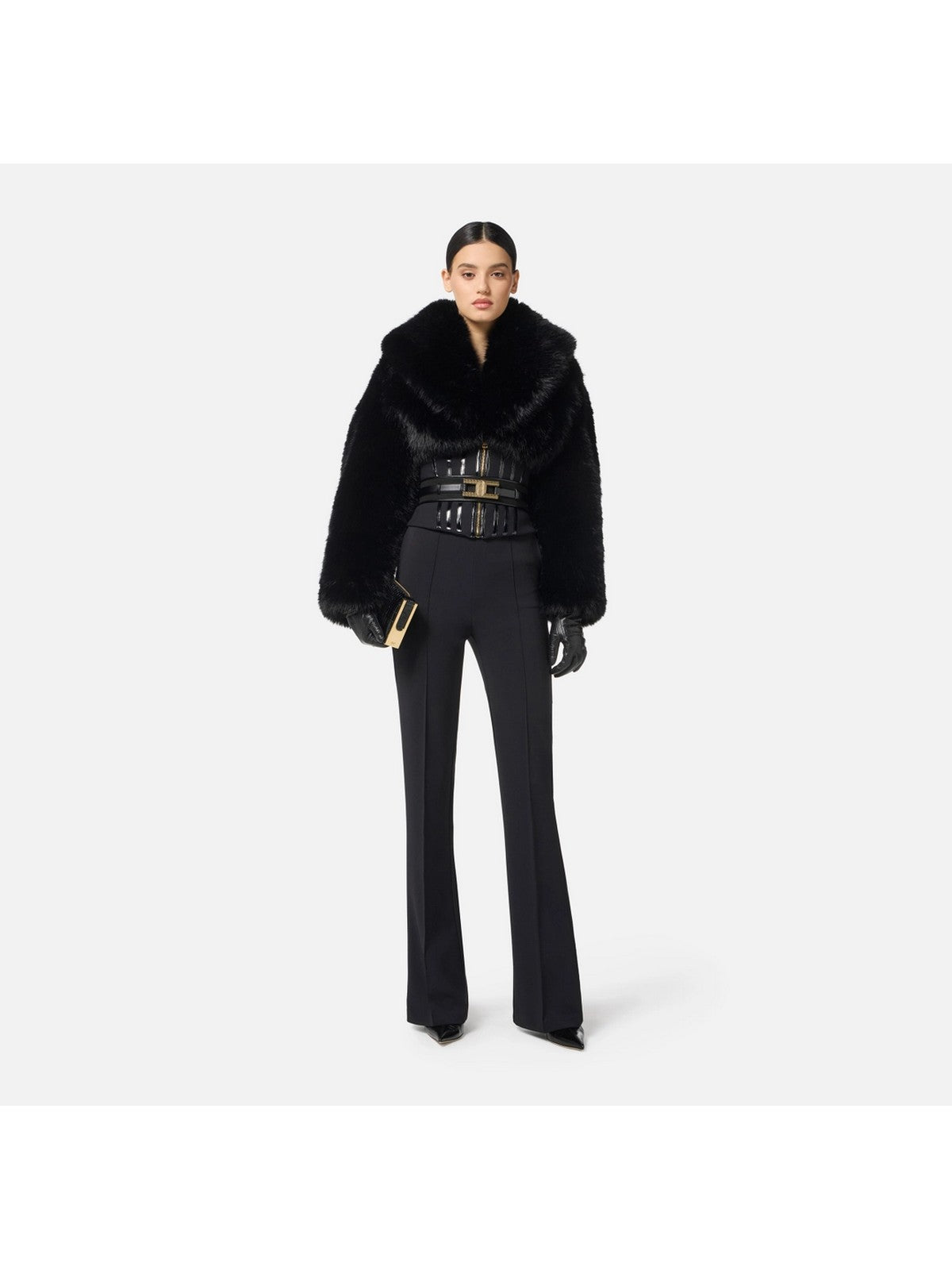 ELISABETTA FRANCHI Pantalone Donna PA14157E2 110 Nero gioboutiqueweb