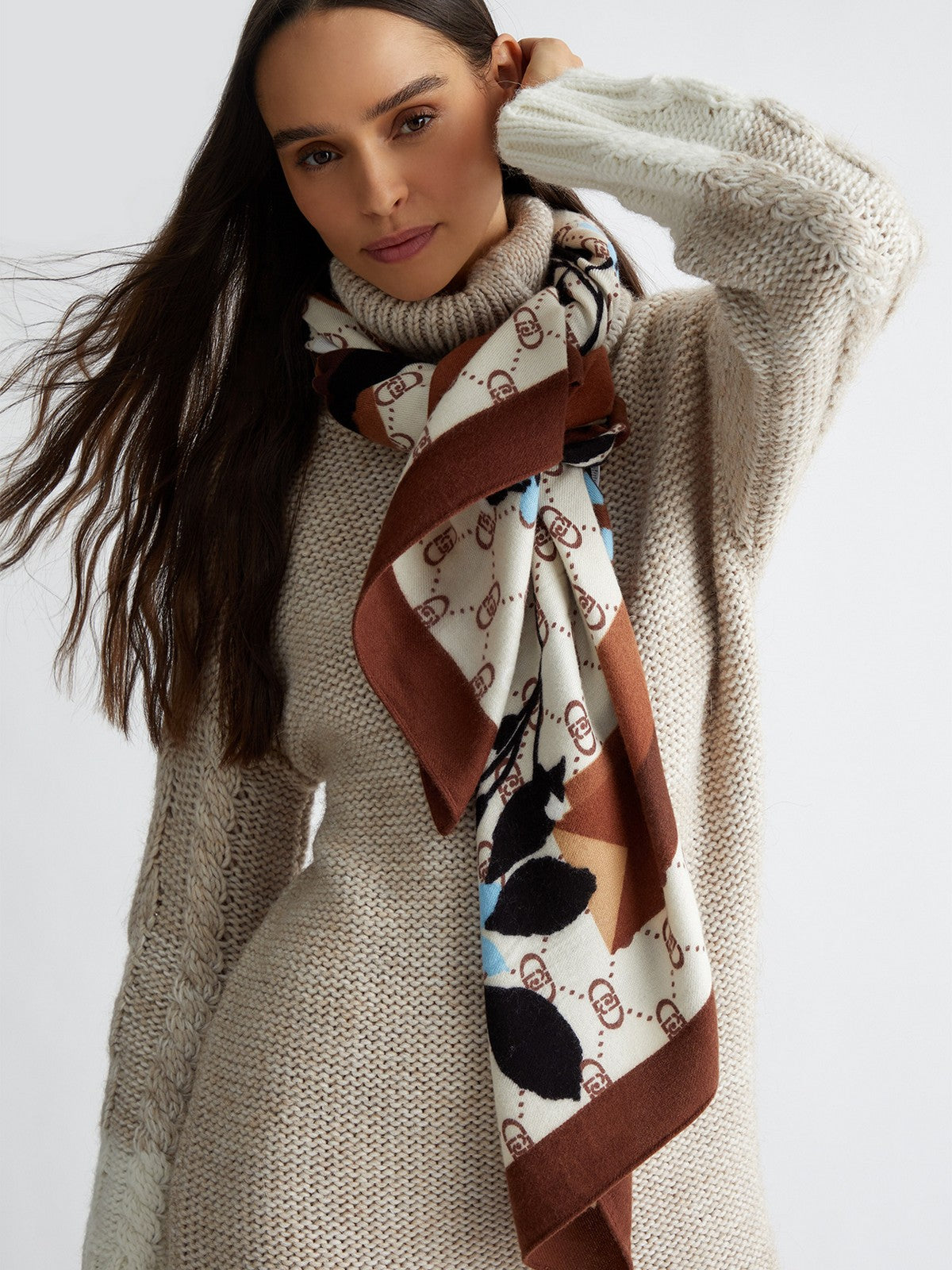 LIU JO SOFT Foulard Donna 2F4097T0300 00005 Beige gioboutiqueweb