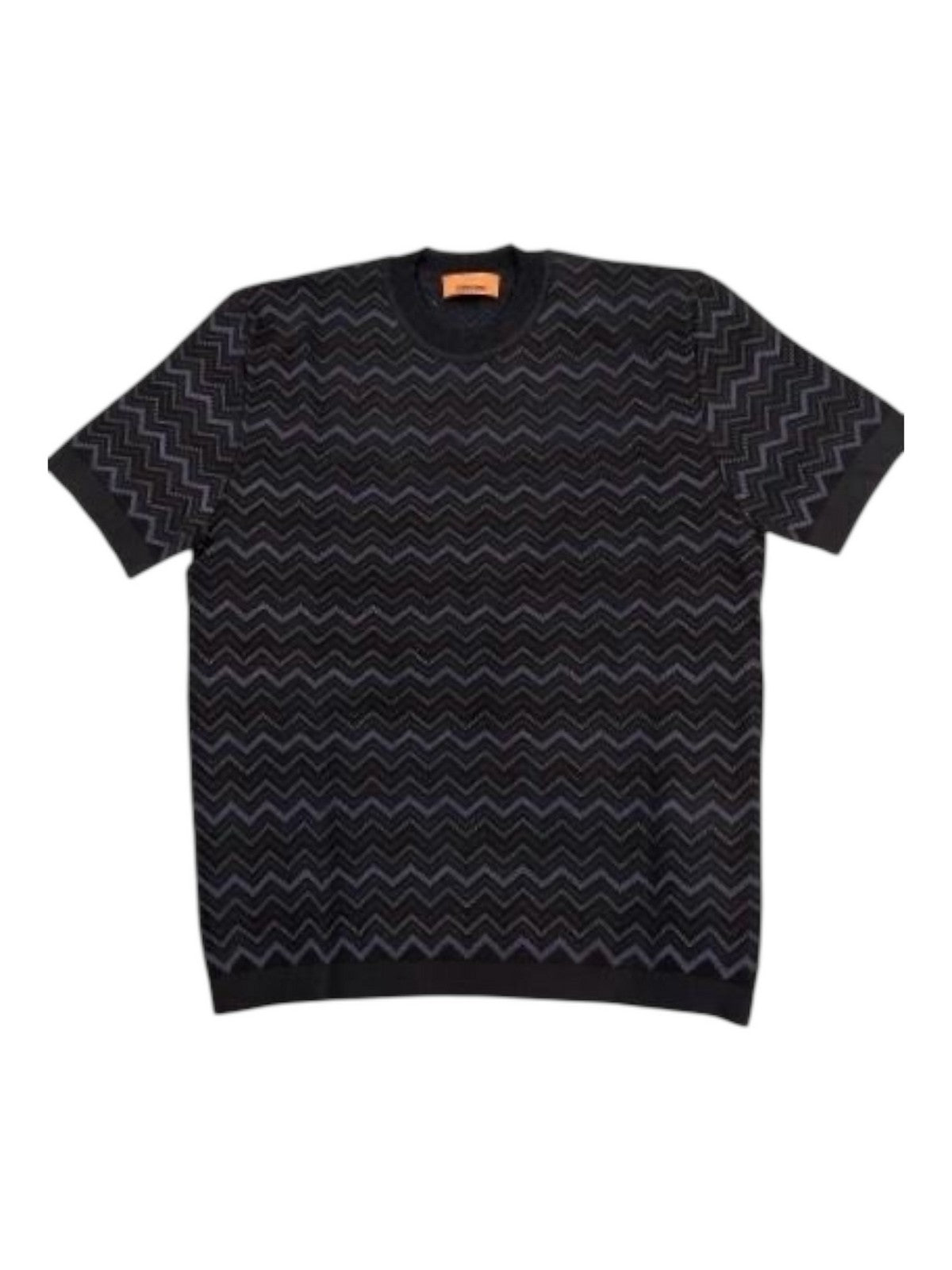MISSONI T-shirt Uomo US25SL03-BK0040 S91NF BLK/BLUE TONES