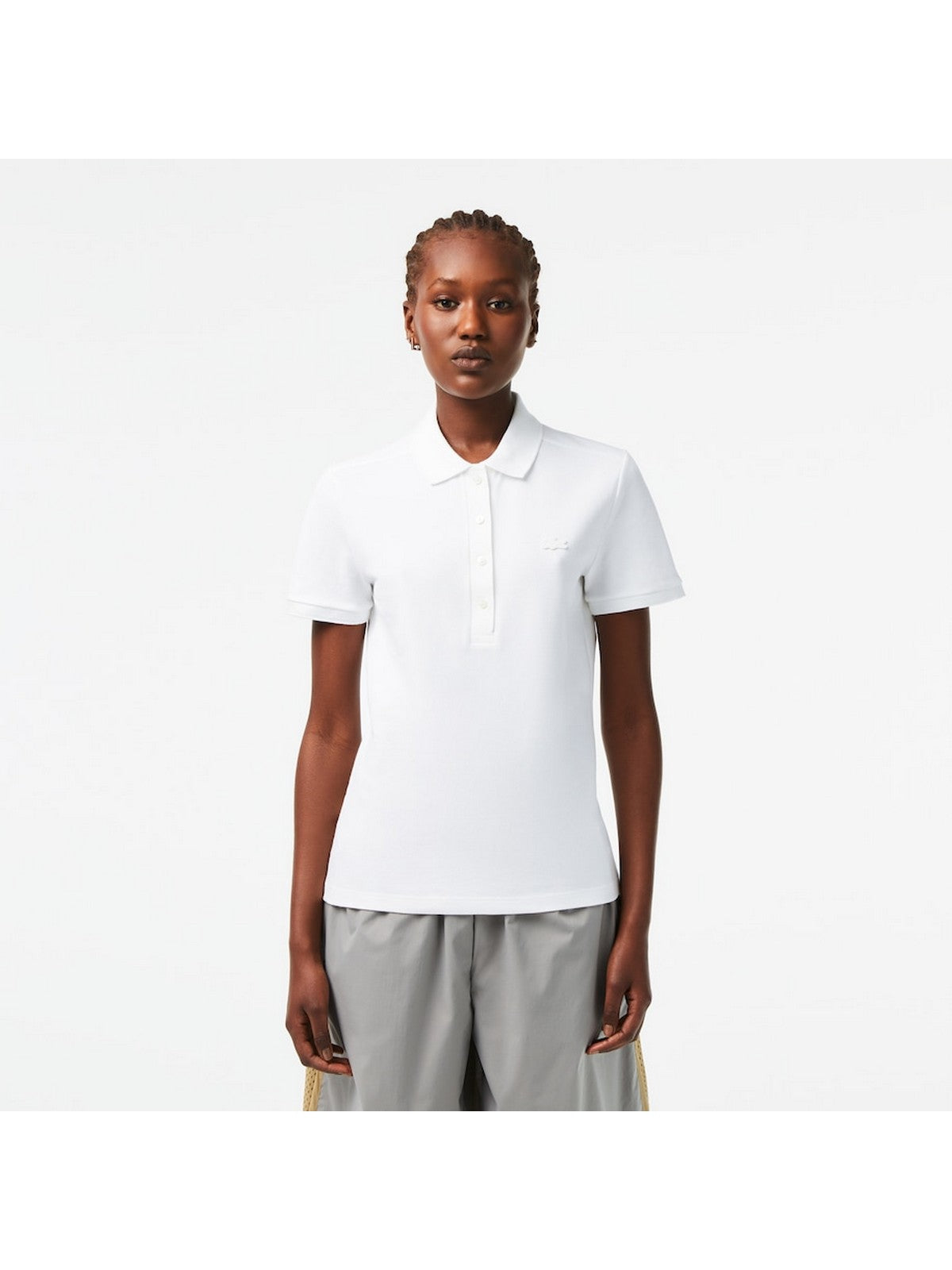 LACOSTE Polo Donna PF5462 001 Bianco