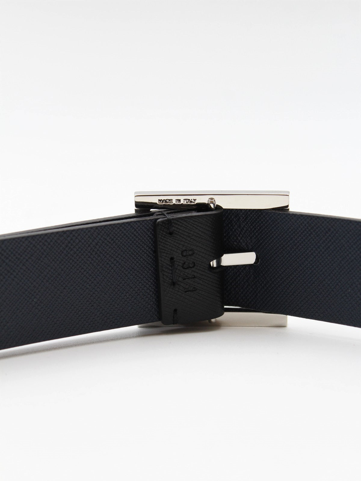 Orciani Saffiano Man belt Double U08311 SID N+T Nero