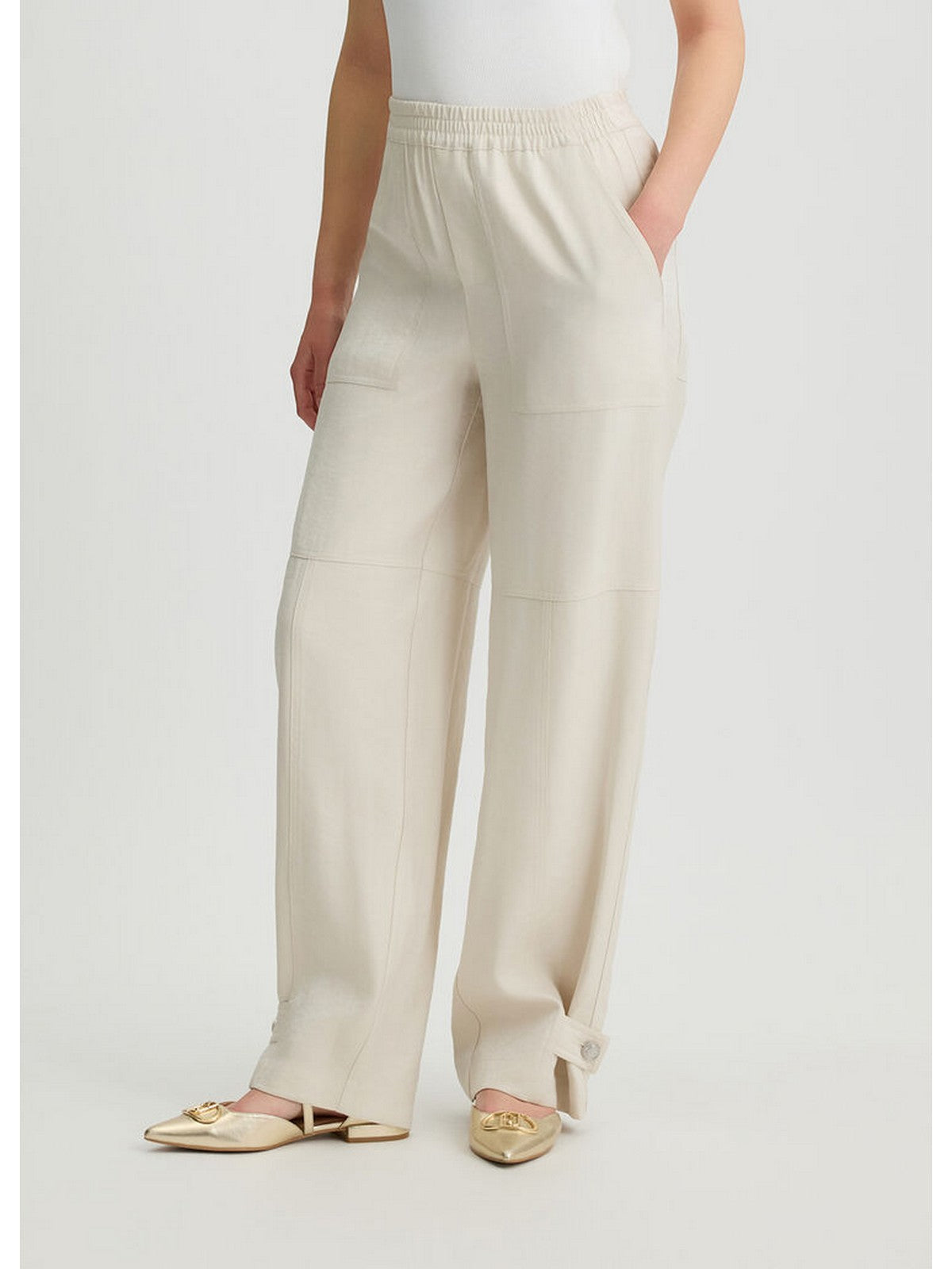 LIU JO WHITE Pantalone Donna WA5262T3406 20304 Bianco