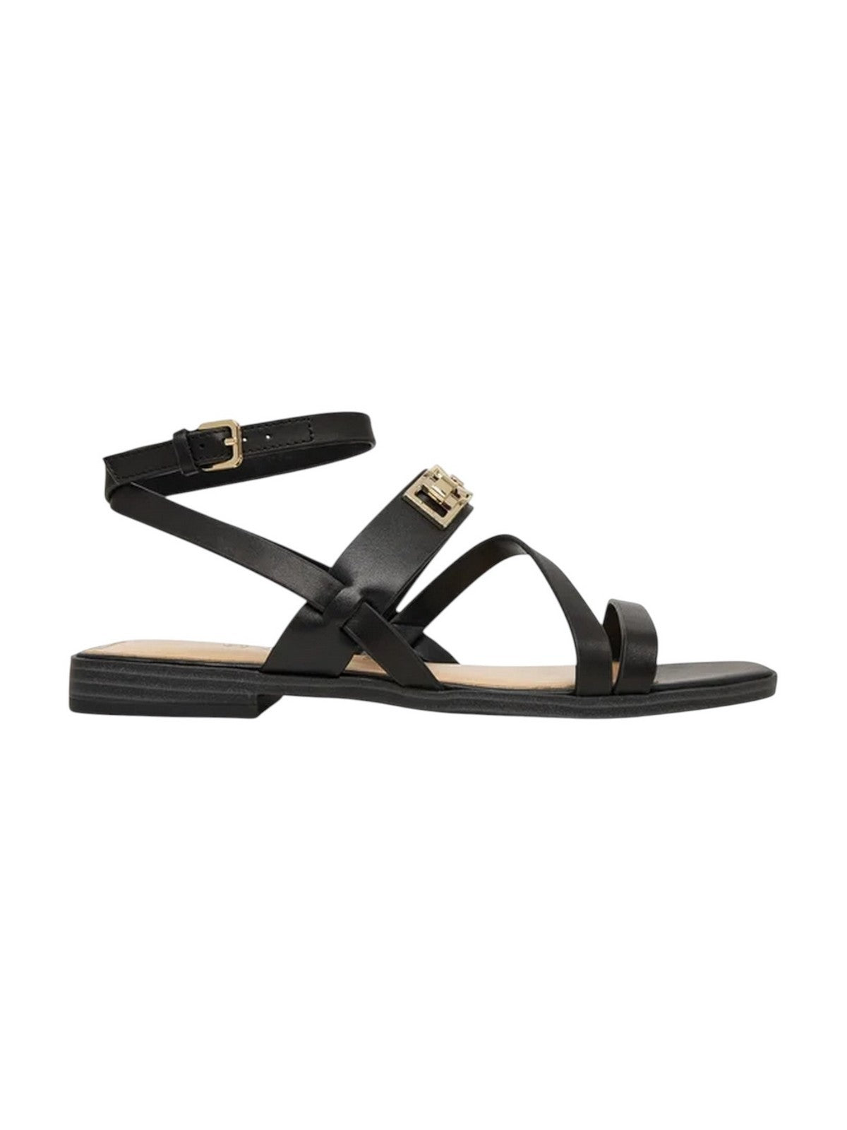 GUESS Sandalo Donna RULA FLJRUL LEA03 BLACK BLACK