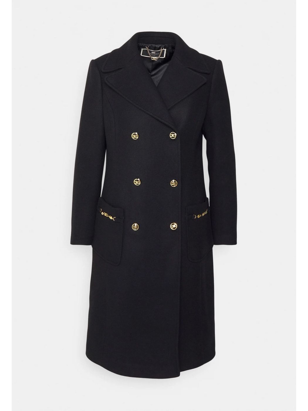 ELISABETTA FRANCHI Cappotto Donna CP00226E2 110 Nero gioboutiqueweb