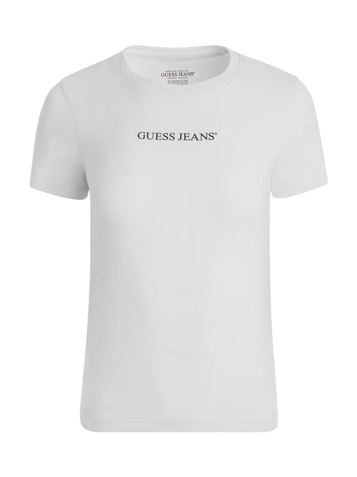 GUESS T-shirt Donna GJ SS CN SLIM LOGO PRINT TEE W4YI01 J1314 G011 Bianco gioboutiqueweb