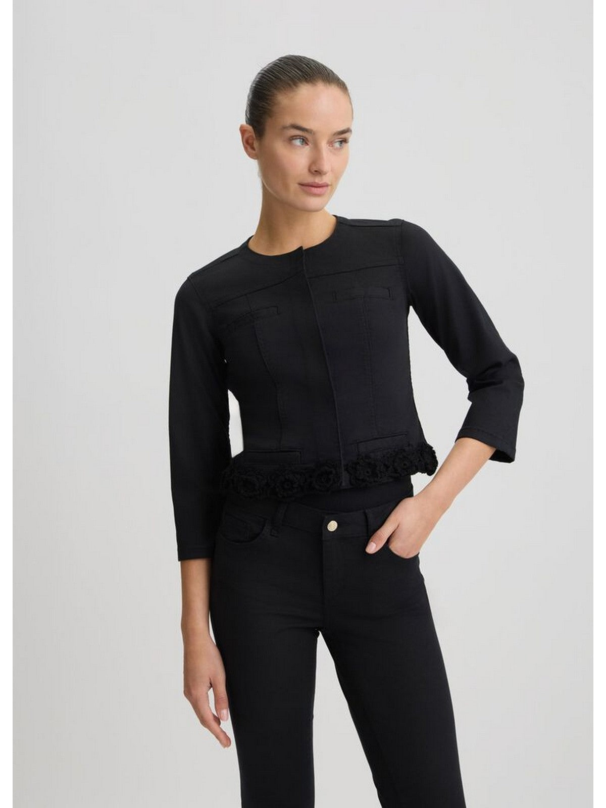 LIU JO WHITE Giacca Donna WA5456T4033 M9639 Nero gioboutiqueweb