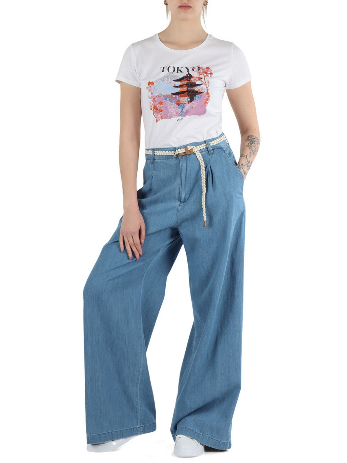 LIU JO BLUE DENIM Pantalone Donna UA5151D3202 78832 Blu gioboutiqueweb