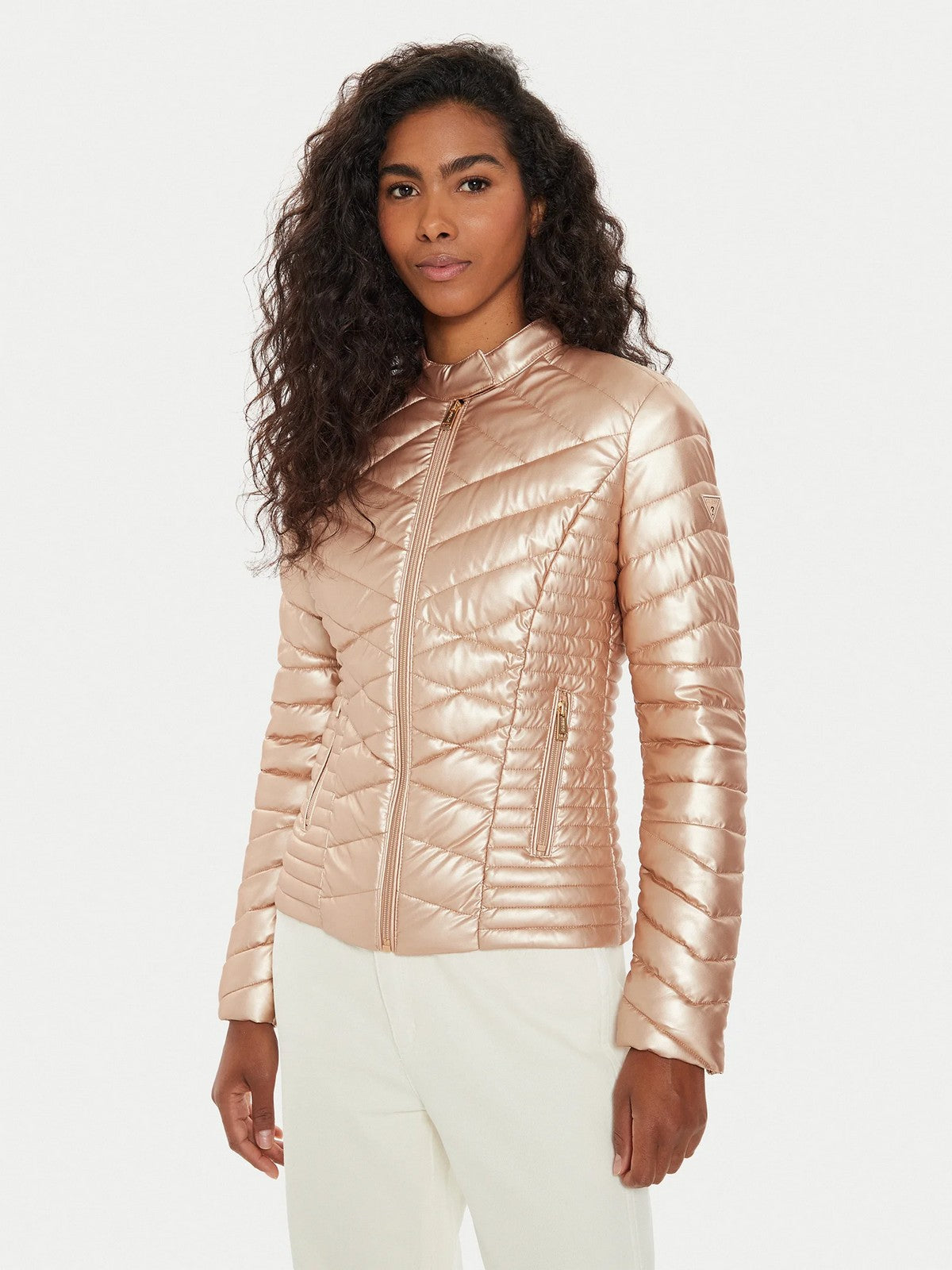 GUESS Giubbino Donna NEW VONA JACKET W4YL06 KCBV0 F6CK Rosa gioboutiqueweb