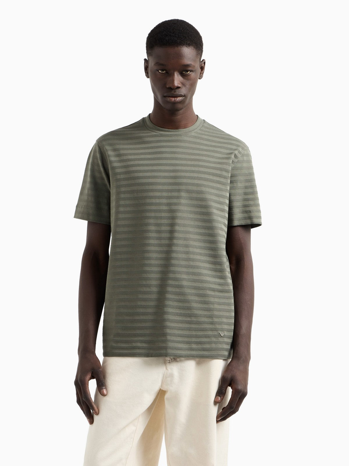 EMPORIO ARMANI T-shirt Uomo EM001289 AF10762 F8107 Verde gioboutiqueweb
