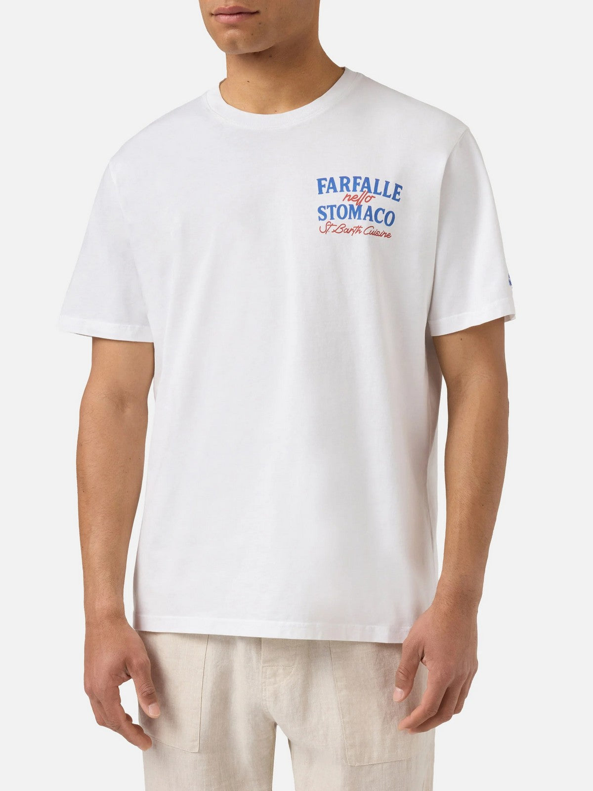 MC2 SAINT BARTH T-shirt Uomo PORTLAND 02006L FARFALLE STOMACO 01N