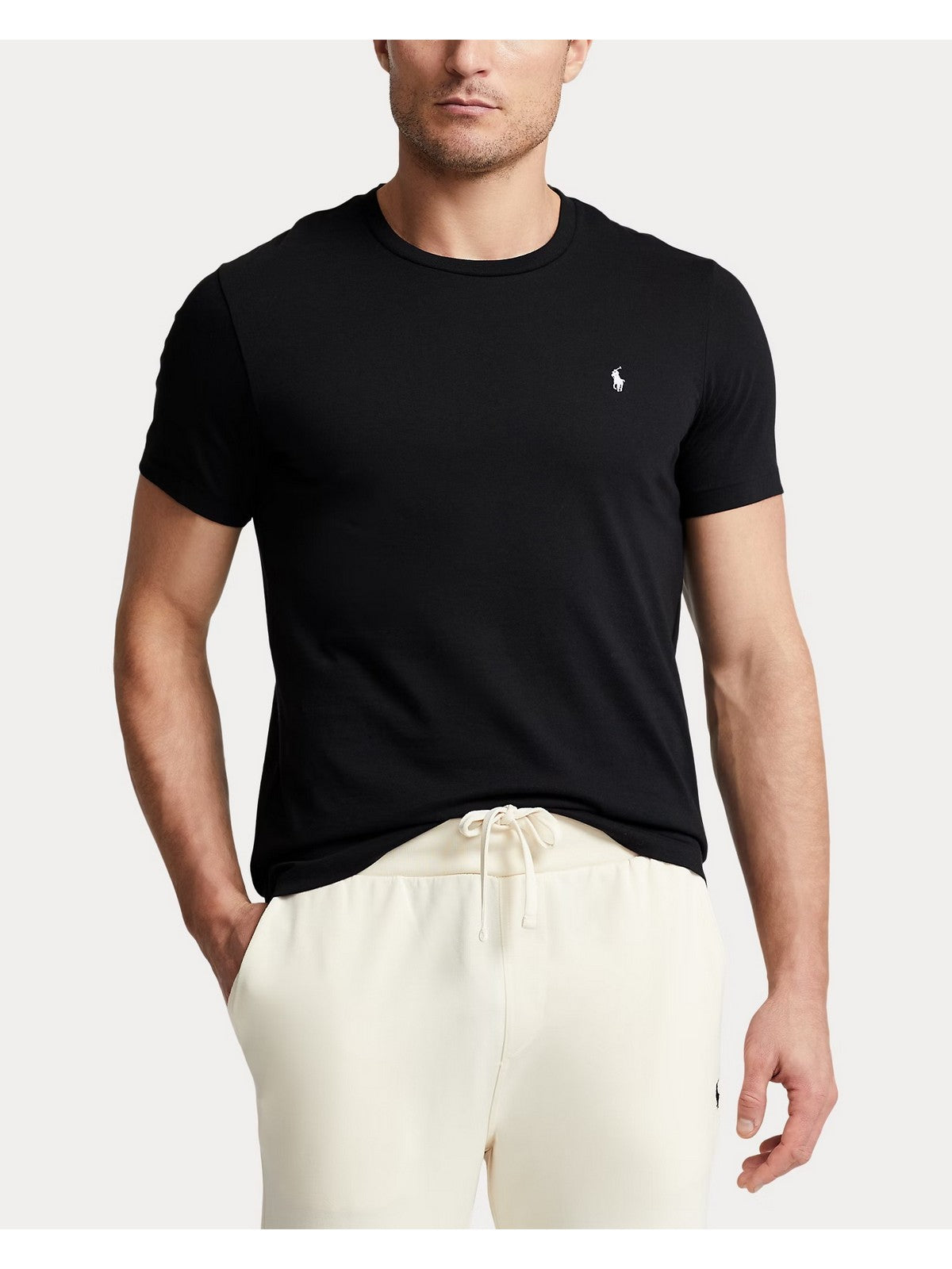 POLO RALPH LAUREN T-shirt Uomo S/S CREW-SLEEP-TOP 714844756 001 POLO BLACK