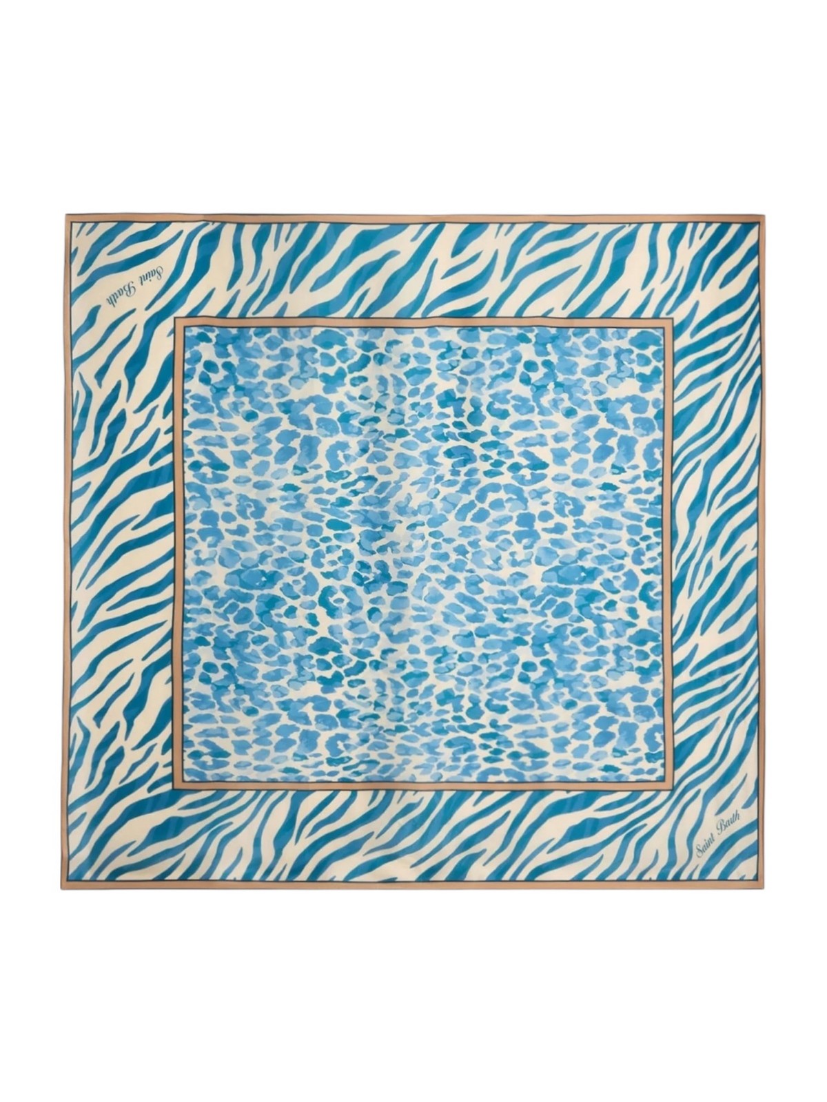 MC2 SAINT BARTH Bandana Unisex adulto KITANA 09214L SILK BLUE SAFARI 1036