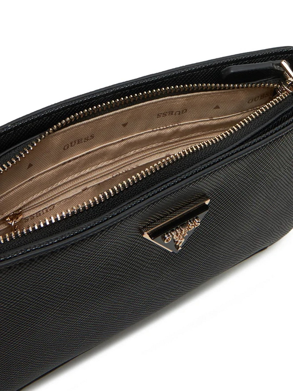 GUESS Borsa Donna NOELLE MINI TOP ZIP SHOULDER HWZG78 79720 BLA Nero gioboutiqueweb