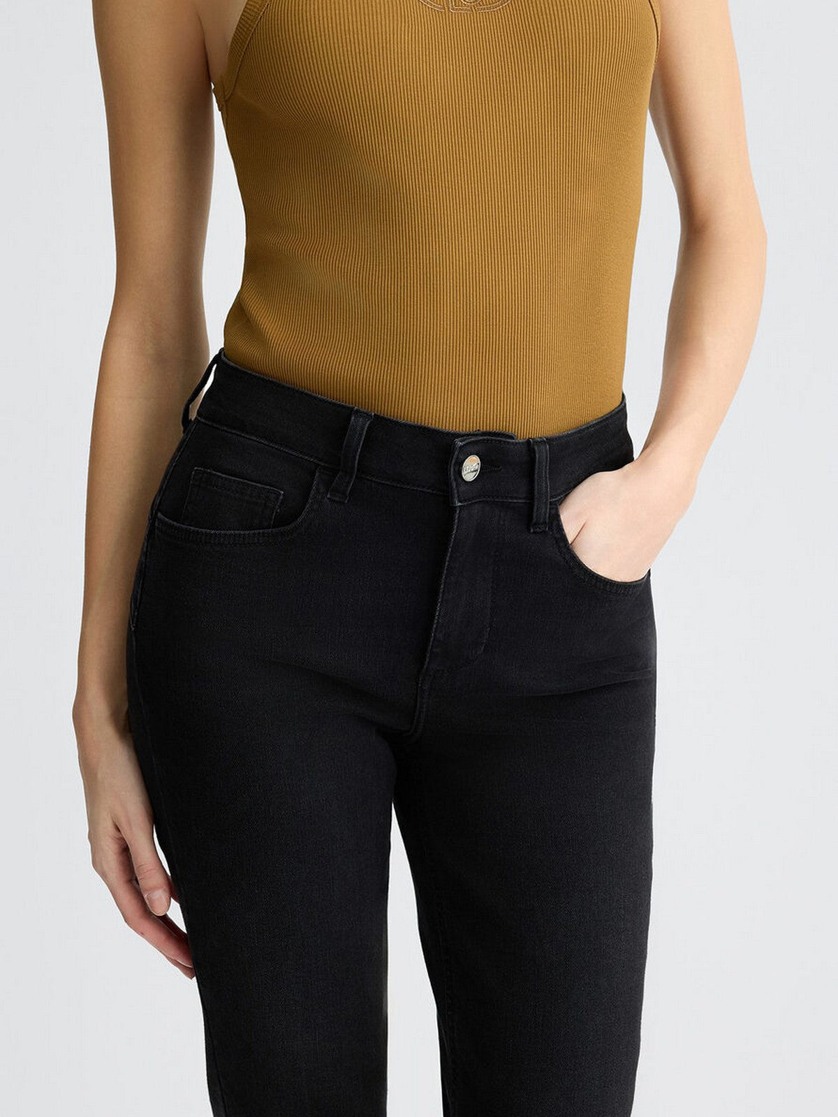 LIU JO BLUE DENIM Jeans Donna UA5013D4615 87385 Nero gioboutiqueweb