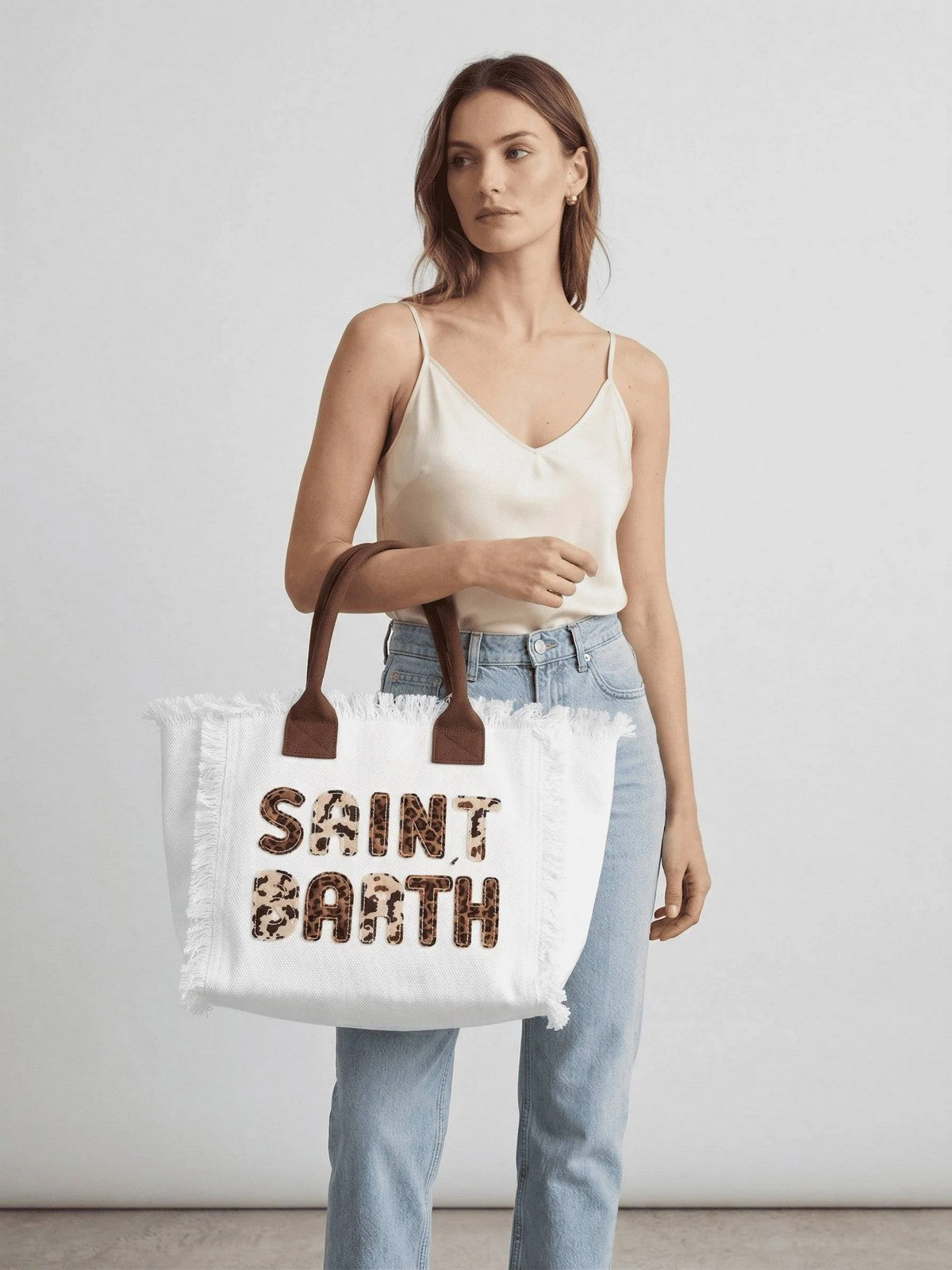 MC2 SAINT BARTH Borsa Donna VANITY 00326L SB 01 ANIMALIER PATCH