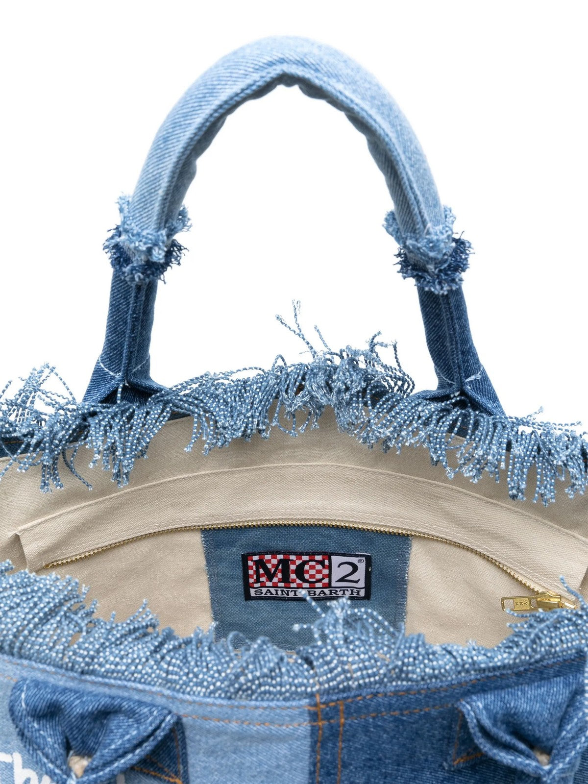 MC2 SAINT BARTH Borsa Donna VANITY 04132H DENIM PATCHWORK gioboutiqueweb