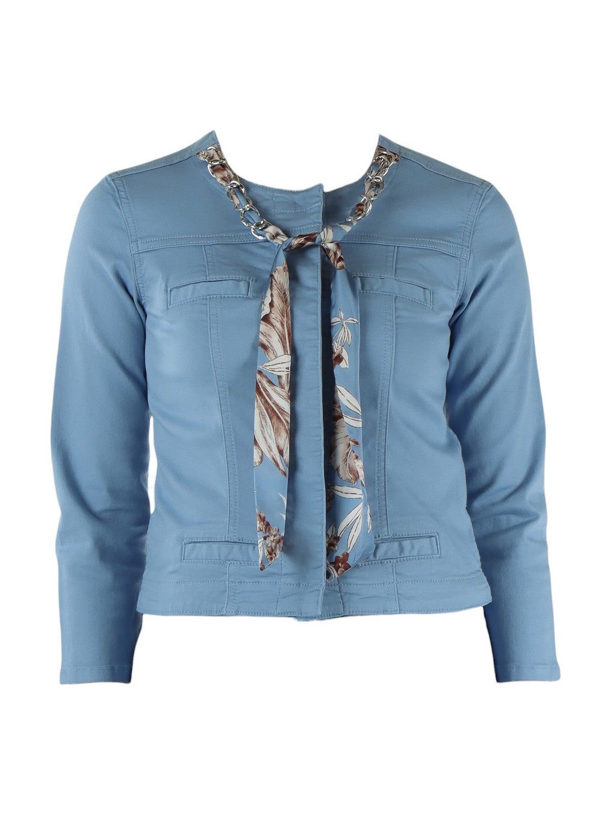 LIU JO WHITE Giubbino Donna WA6262T367A P9258 Brig.blue wave flowe