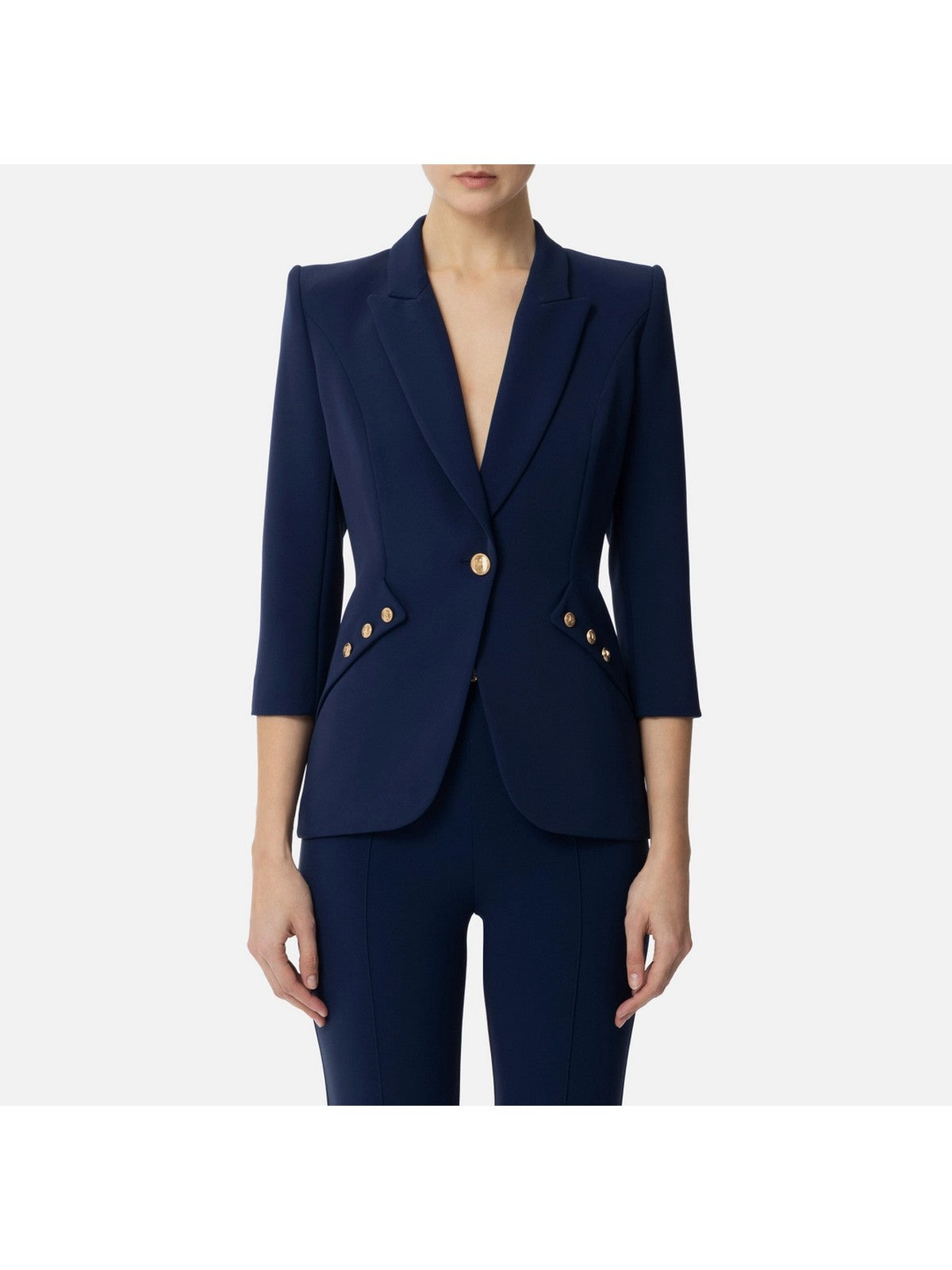 ELISABETTA FRANCHI Giacca Donna GI16452E2-DC8 Blu gioboutiqueweb