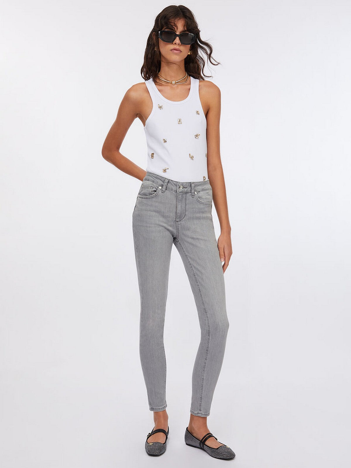 LIU JO BLUE DENIM Jeans Donna UXX037D4811 88255 Den.Grey surprise wa