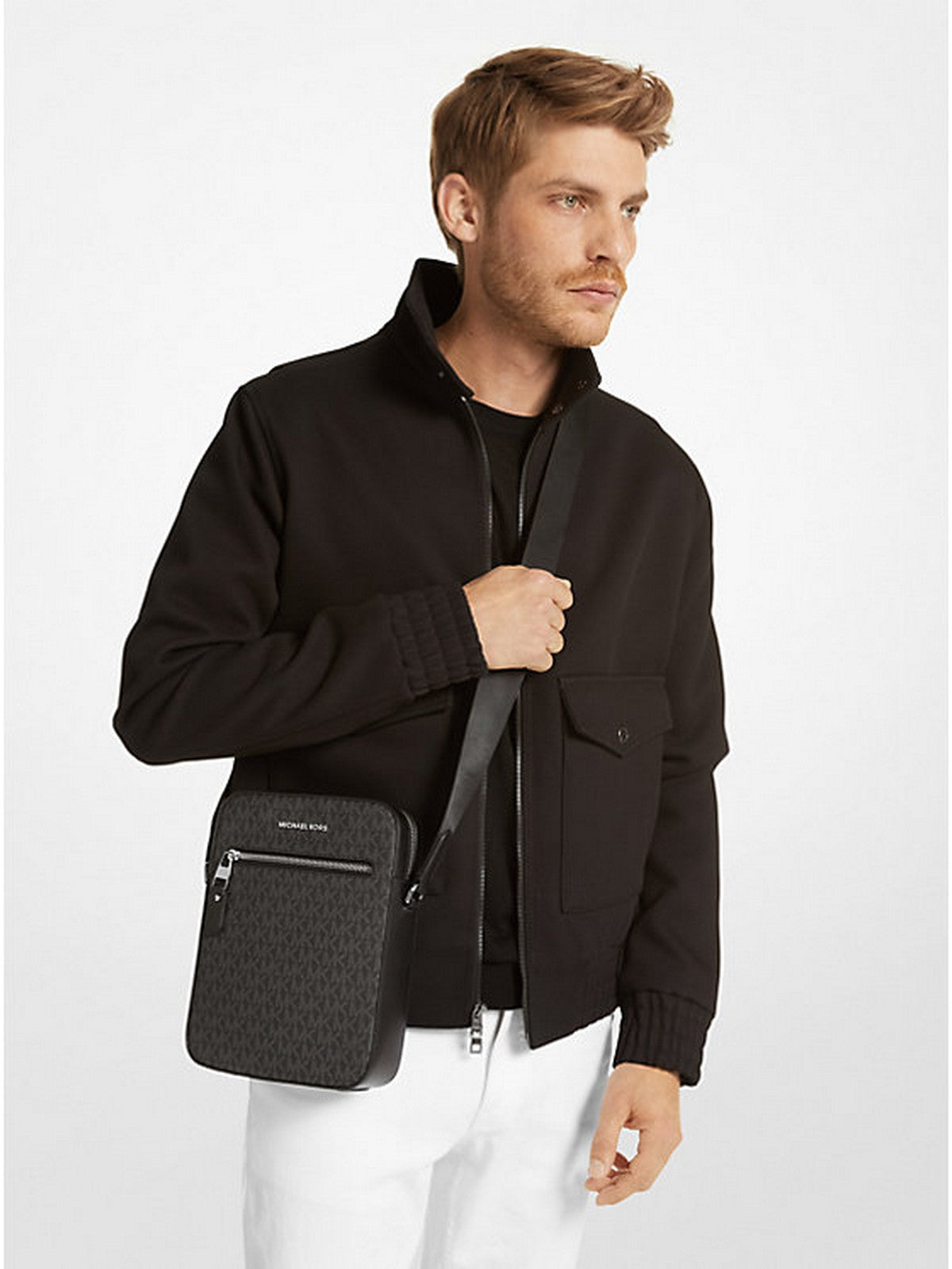 MICHAEL KORS Tracolla Uomo Varick 33F9LVAC6U 001 Nero