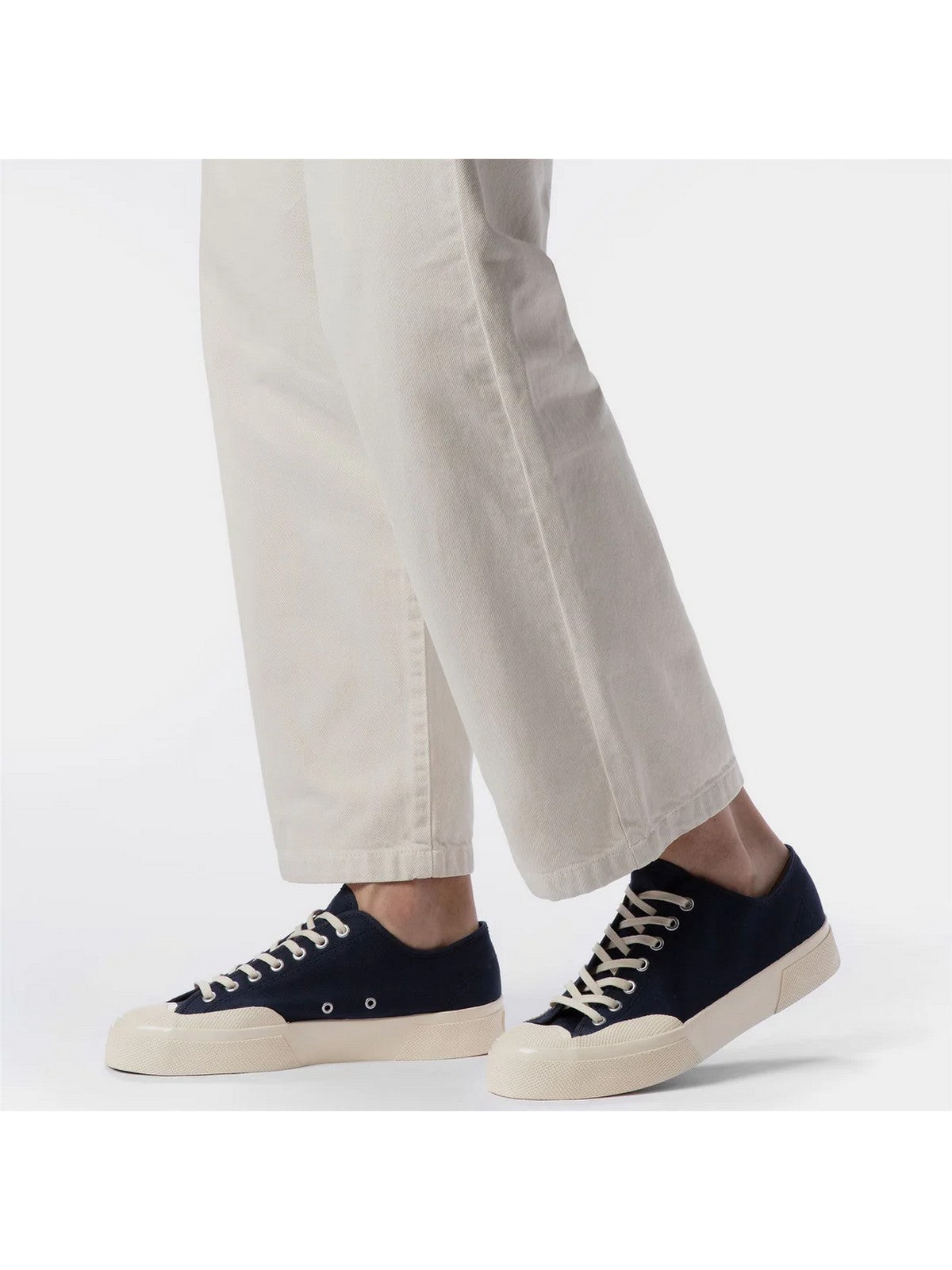 SUPERGA Sneaker Uomo 2432 WORKS LOW CUT COTTON CANV S51347W A2F Blu gioboutiqueweb