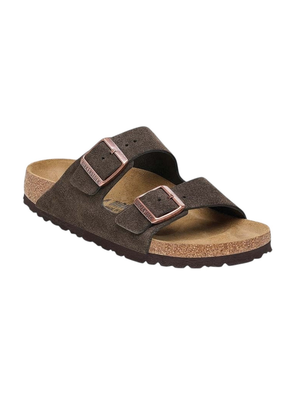 BIRKENSTOCK Sandalo Unisex adulto Arizona mocha, Suede Leather 1027083 Marrone gioboutiqueweb