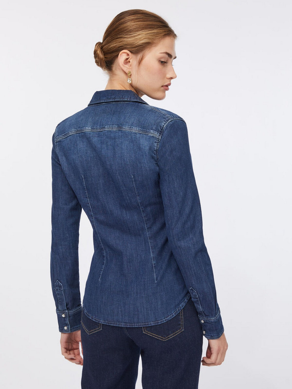 LIU JO BLUE DENIM Camicia Donna UXX046D4051 77917 DEN.BLUE SING WASH