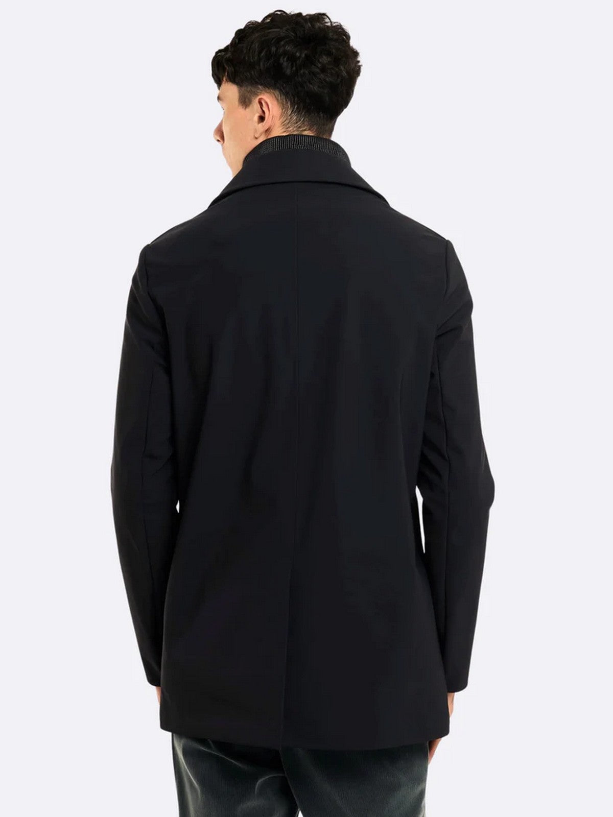 RRD Cappotto Uomo surflex winter thermo peacot jkt W25046 10 10 BLACK