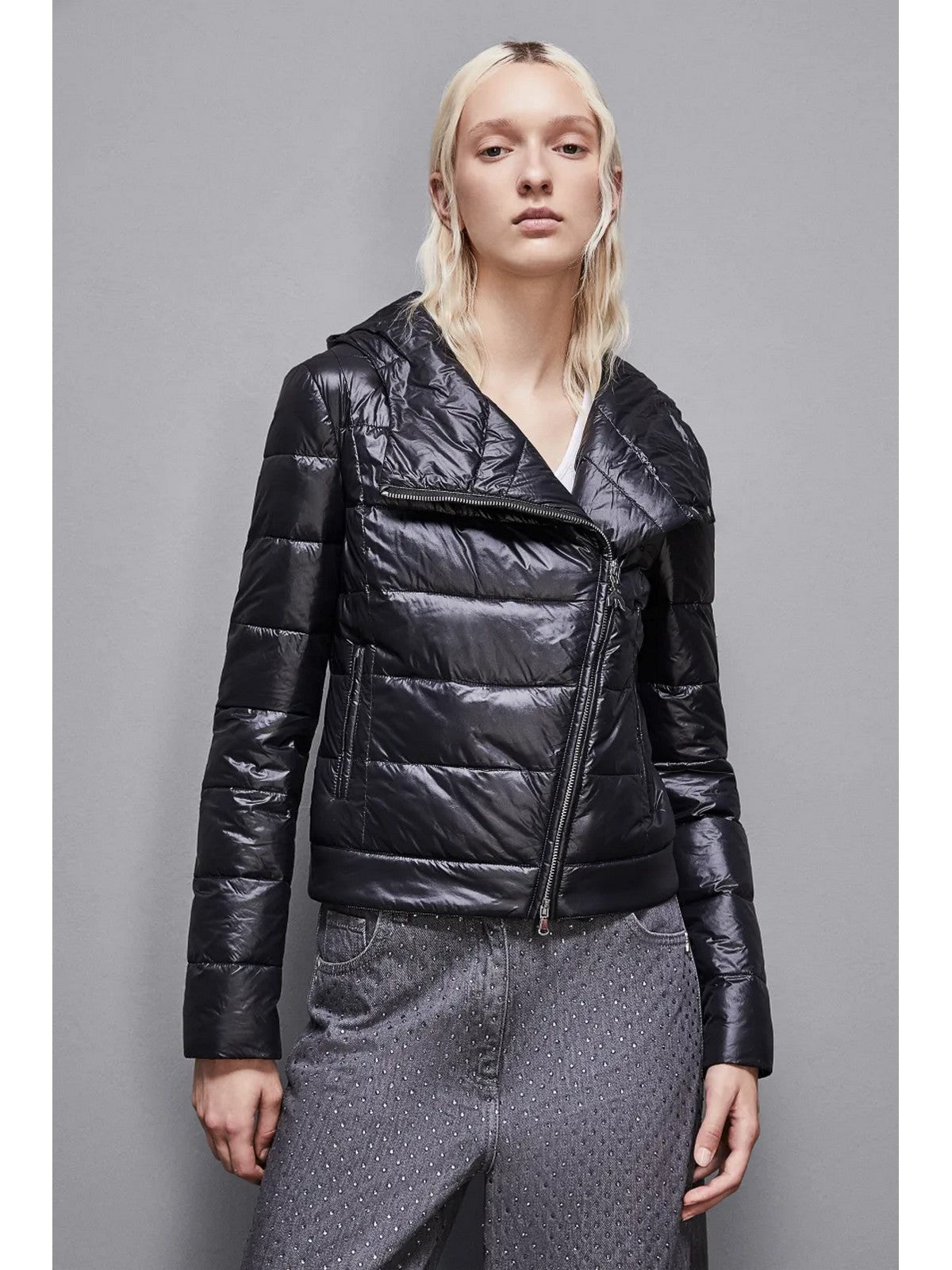 PATRIZIA PEPE Piumino Donna 8O0135 A503 K103 Nero gioboutiqueweb