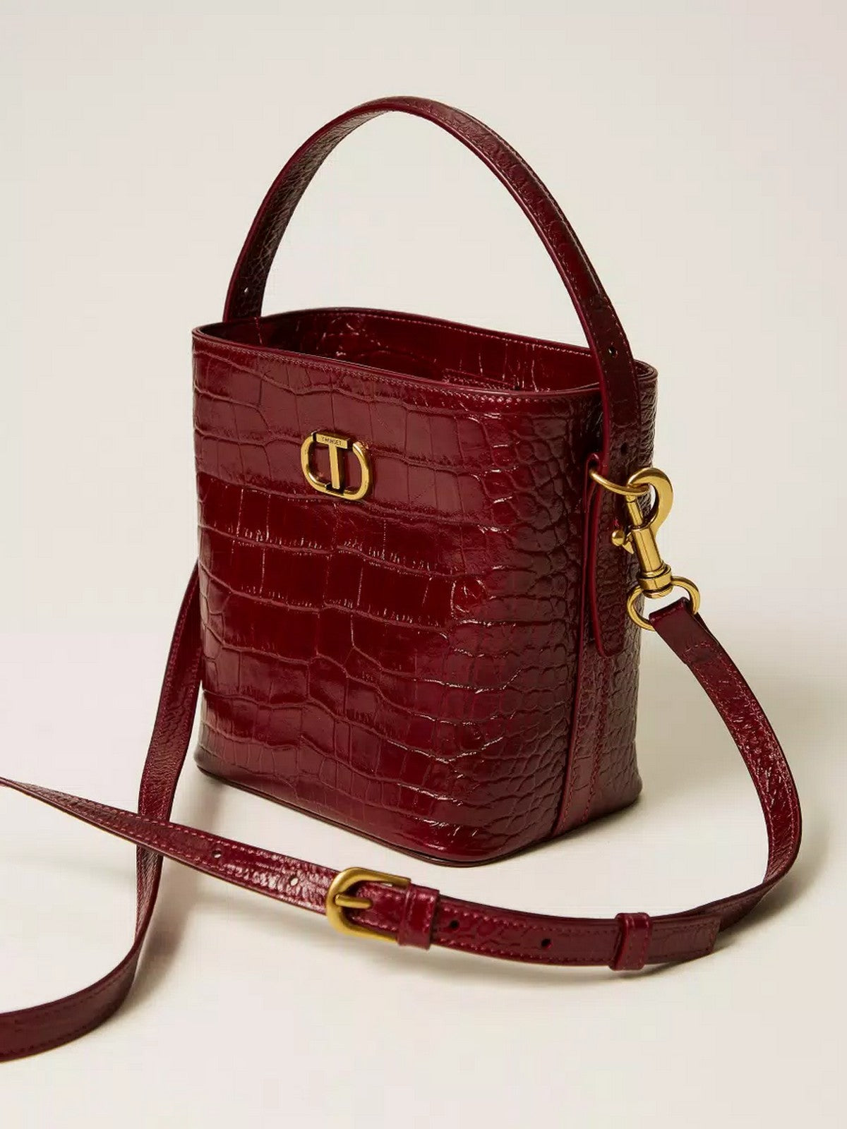 TWINSET Borsa Donna CHELSEA LEATHER 252TD8257 12882 RED BERRY