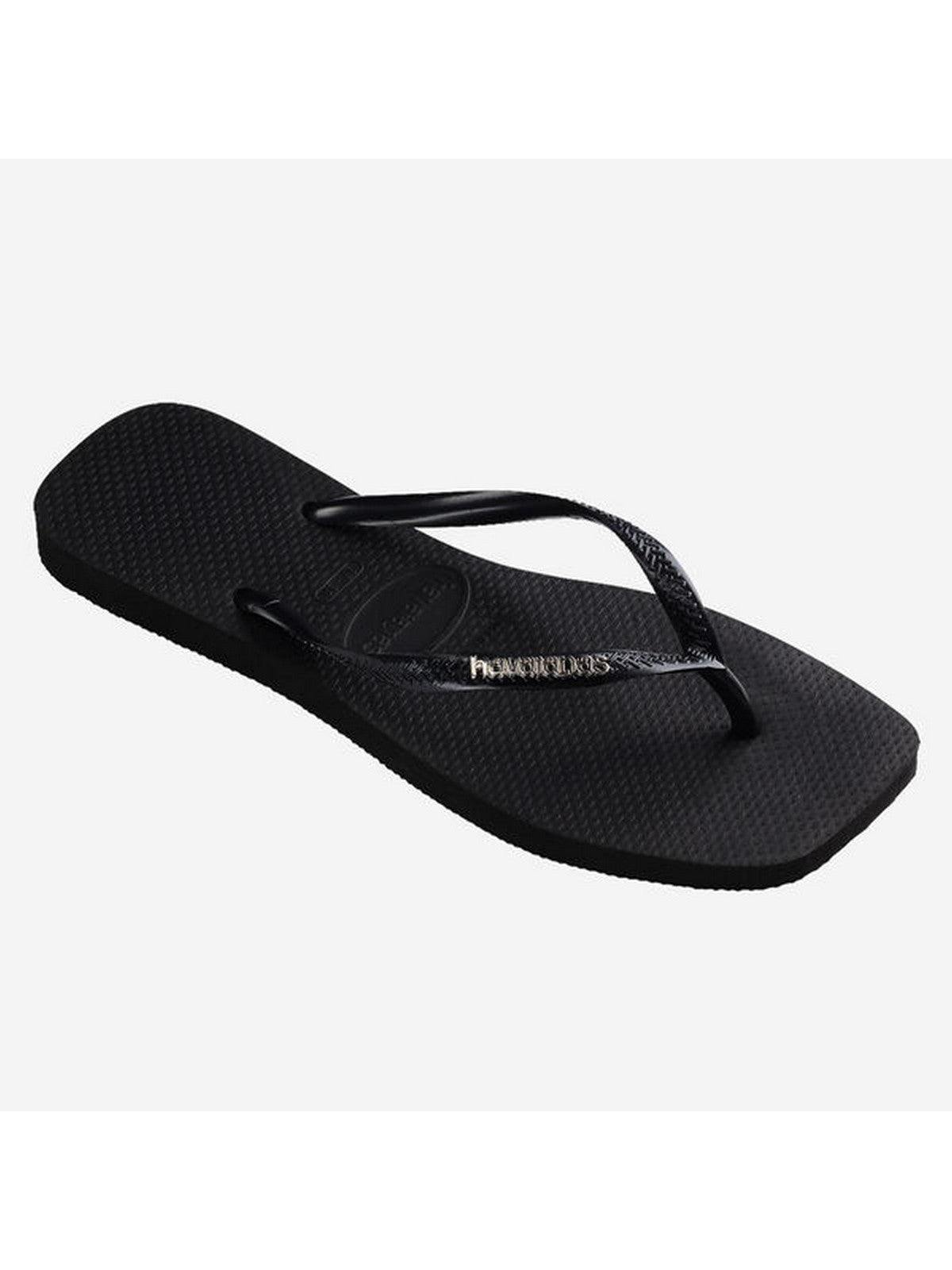 HAVAIANAS Infradito Donna Hav. square logo metallic 4148257.2976 Nero gioboutiqueweb