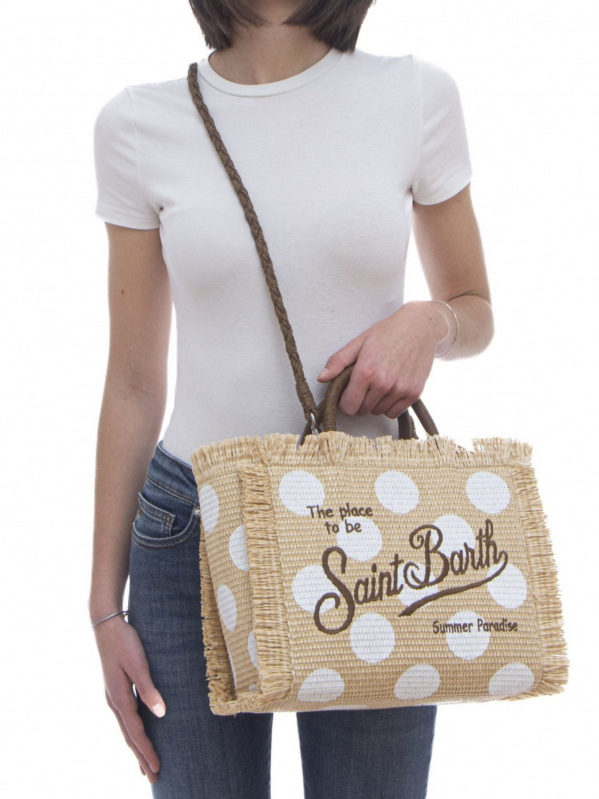 MC2 SAINT BARTH Borsa Donna COLETTE STRAW N 00183H POIS 10 EMB gioboutiqueweb