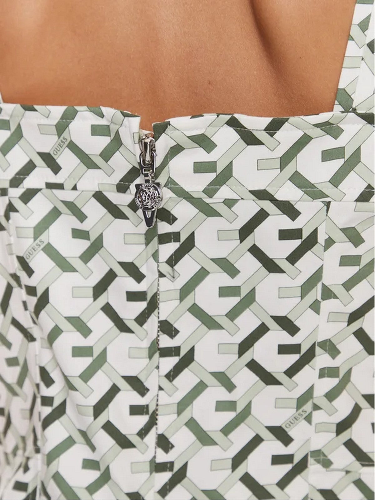 Guess Woman Dress SL Beatrice Stuctur W4RK19 WER10 P8BX green