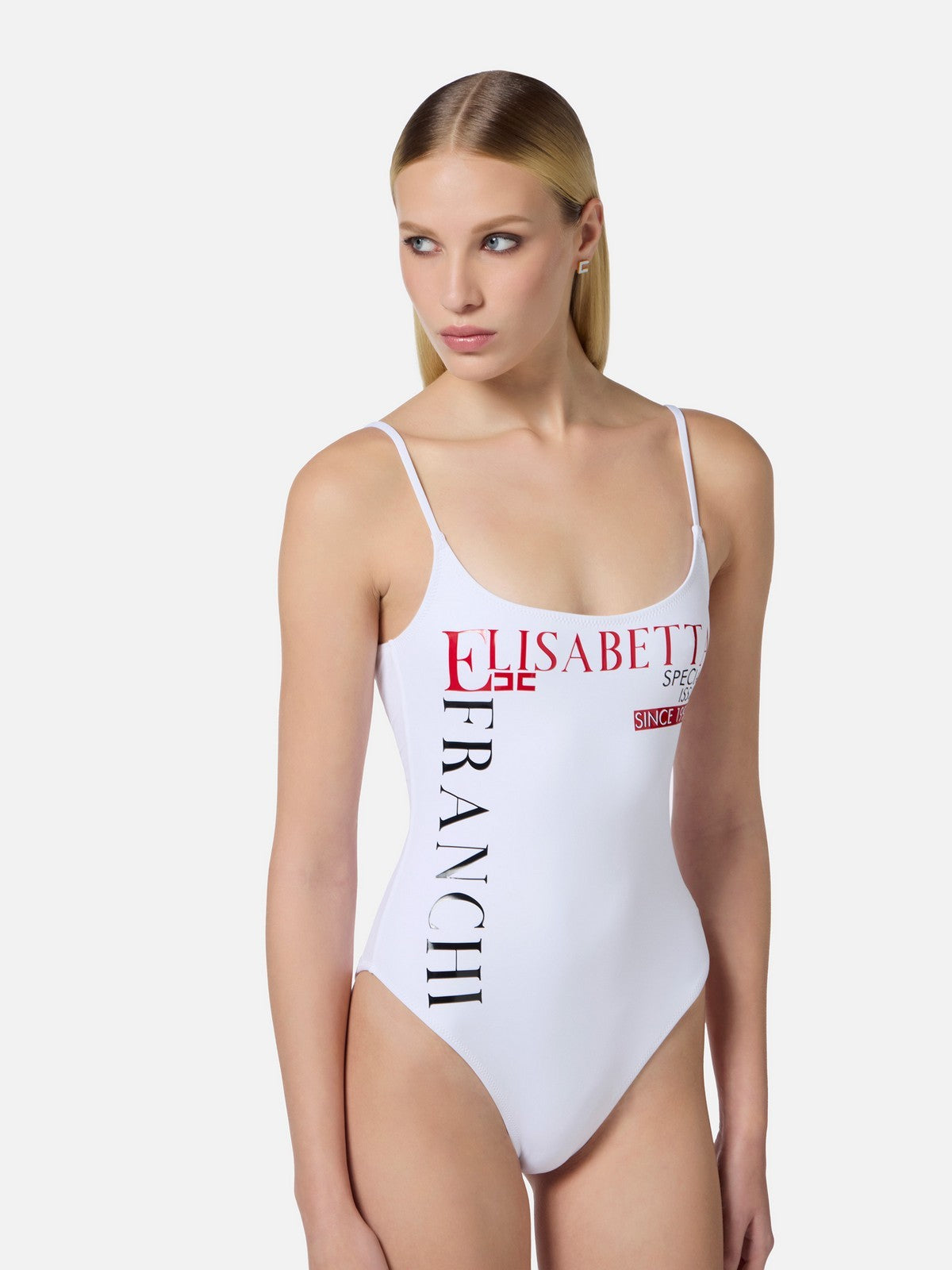 ELISABETTA FRANCHI Costume da bagno Donna CS76M52E2-DU4 Avorio gioboutiqueweb