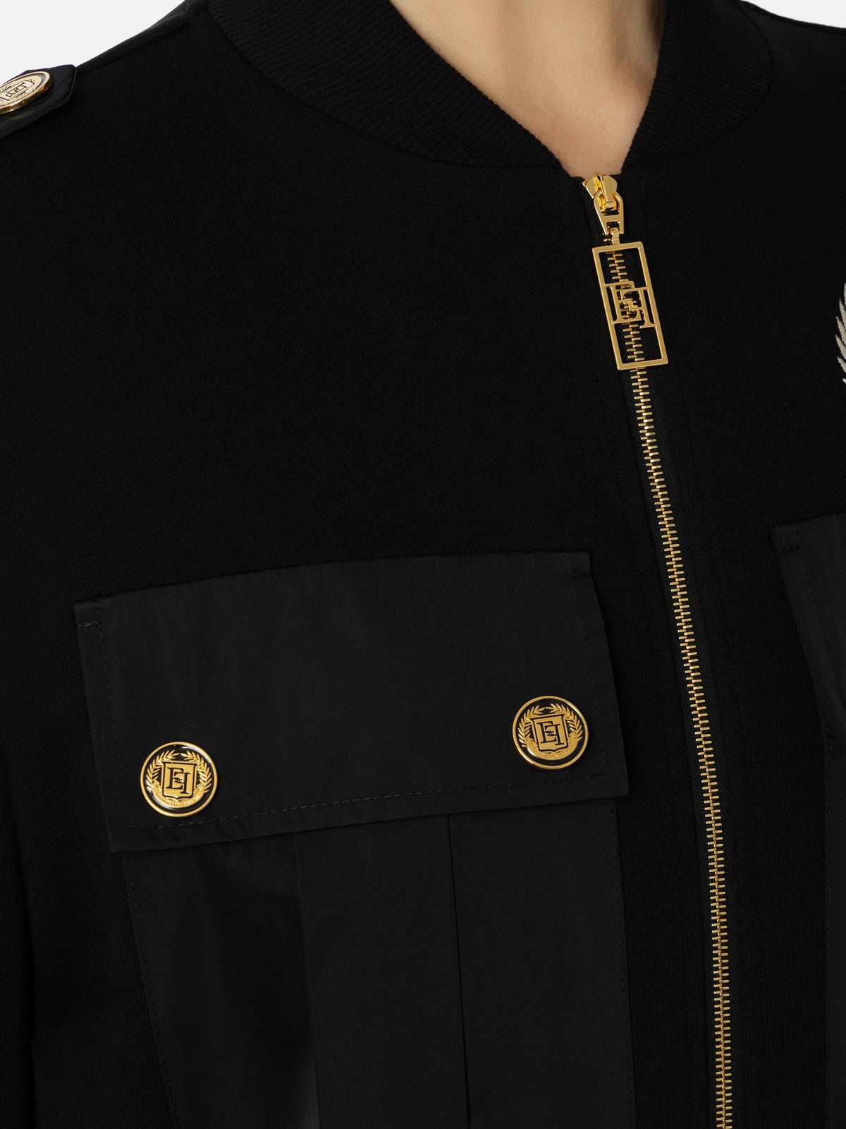 ELISABETTA FRANCHI Tuta Donna TU01146E2 110 Nero gioboutiqueweb