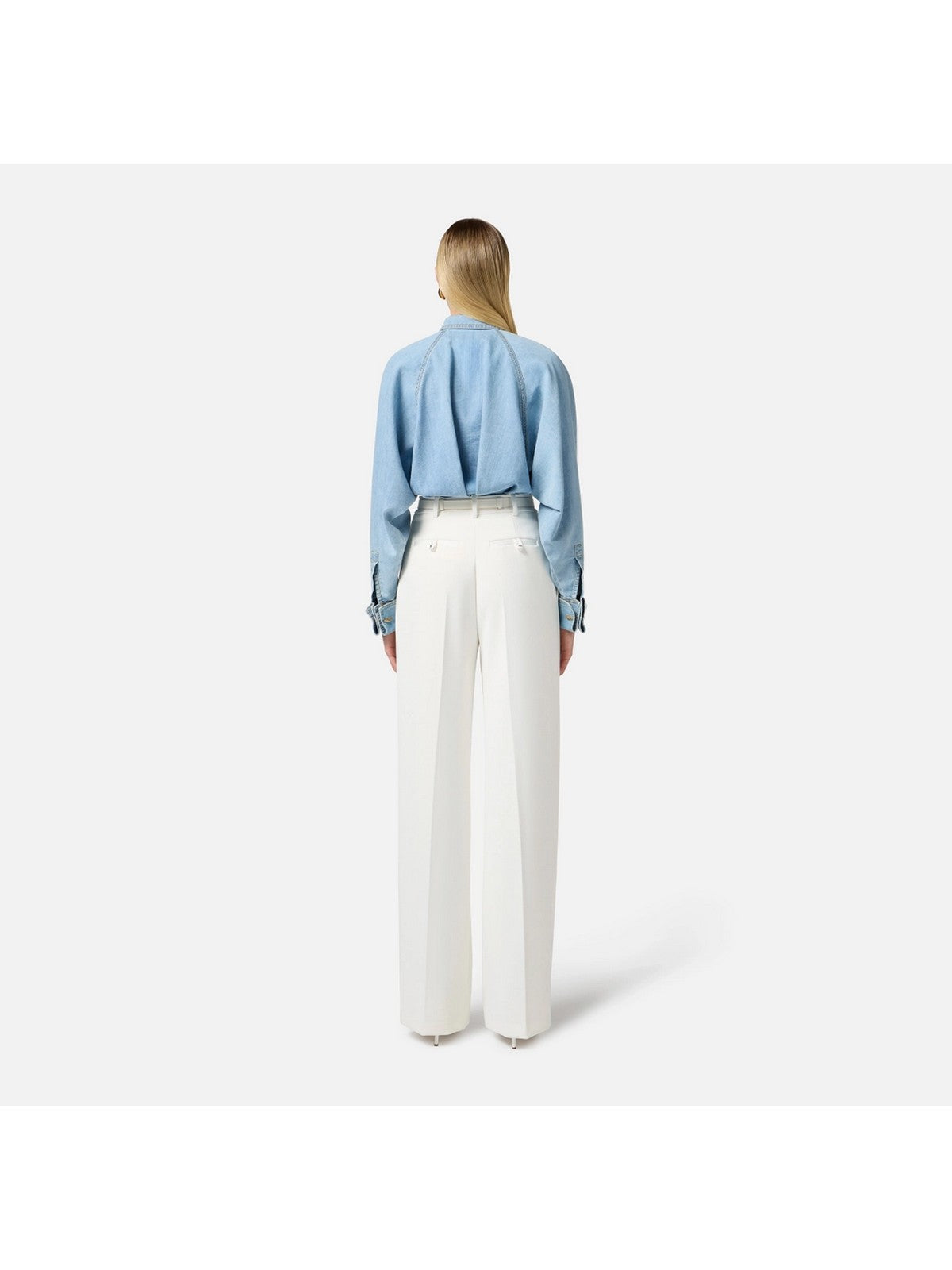 ELISABETTA FRANCHI Camicia Donna CJ33D51E2-192 Blu gioboutiqueweb