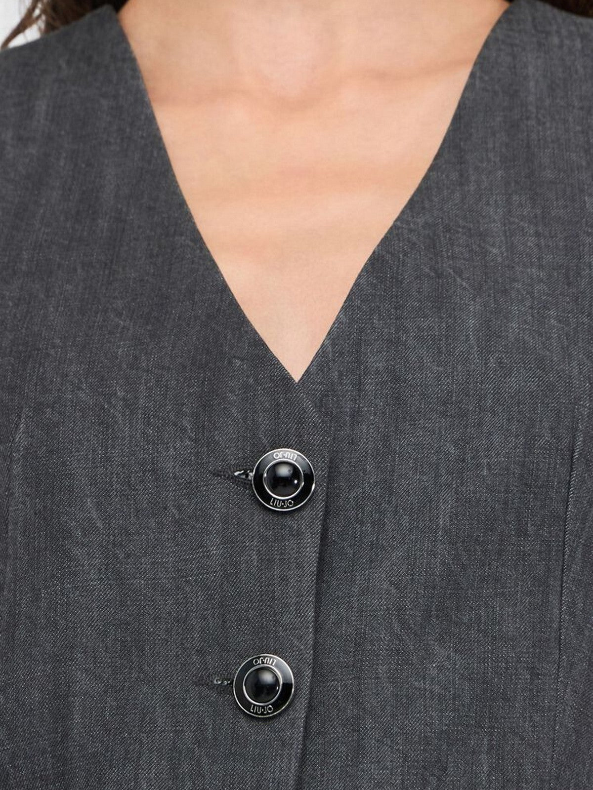 LIU JO BLUE DENIM Gilet Donna UF5226D0266 87457 Den.Grey tailoring w