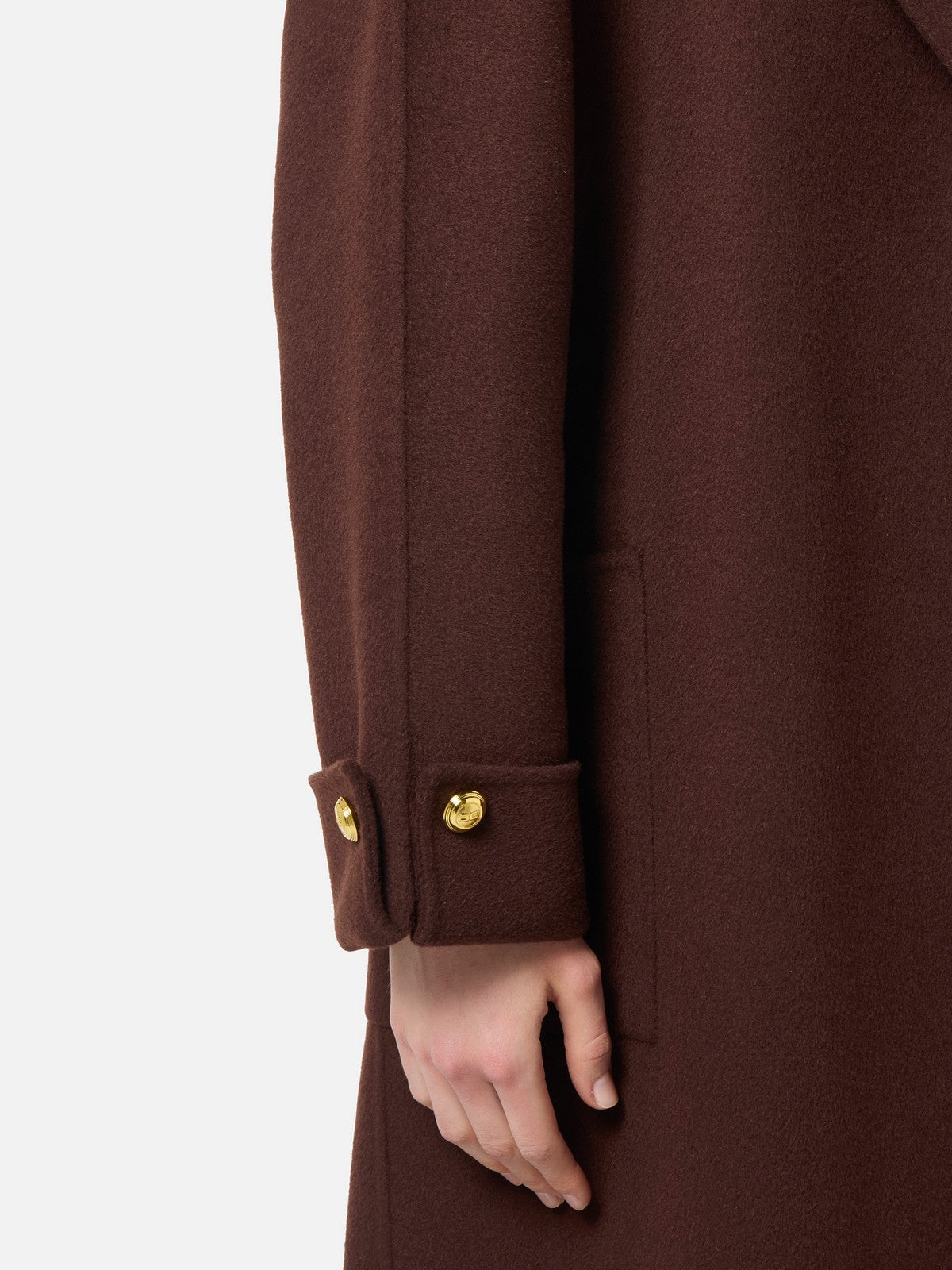 ELISABETTA FRANCHI Cappotto Donna CP68D56E2 EA3 COFFEE