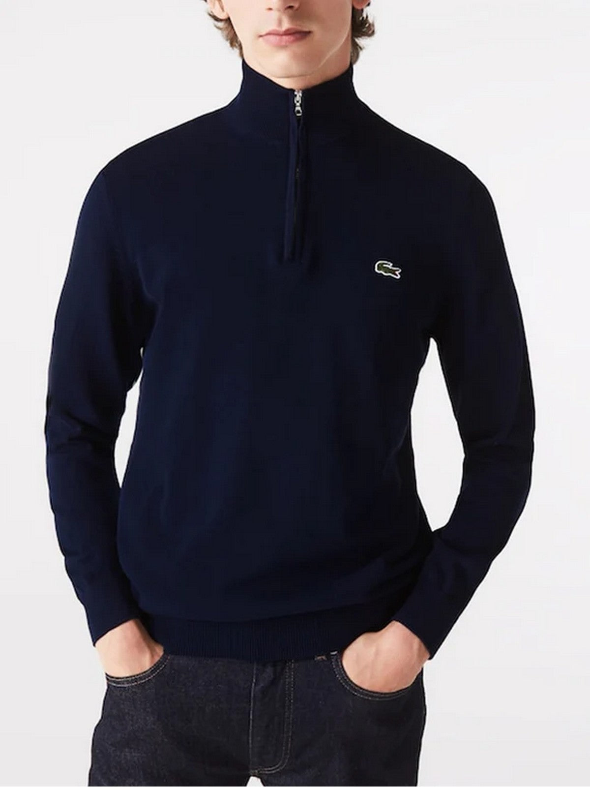 LACOSTE Maglione Uomo AH1980 166 Blu gioboutiqueweb