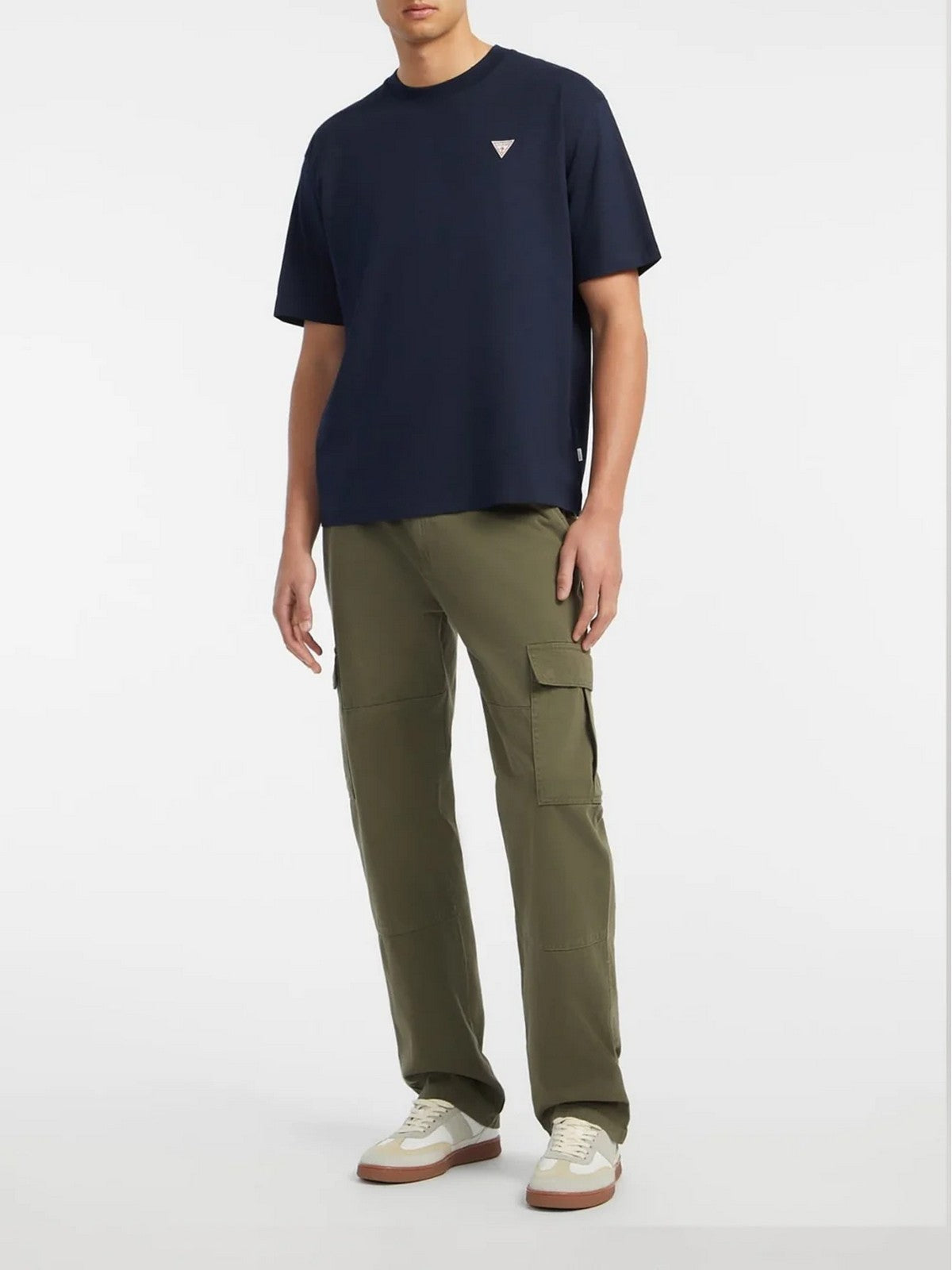 GUESS T-shirt Uomo GJ SS CN OS MINI TRIANGLE TEE M4YI46 K8FQ4 A71W DARING OCEAN gioboutiqueweb