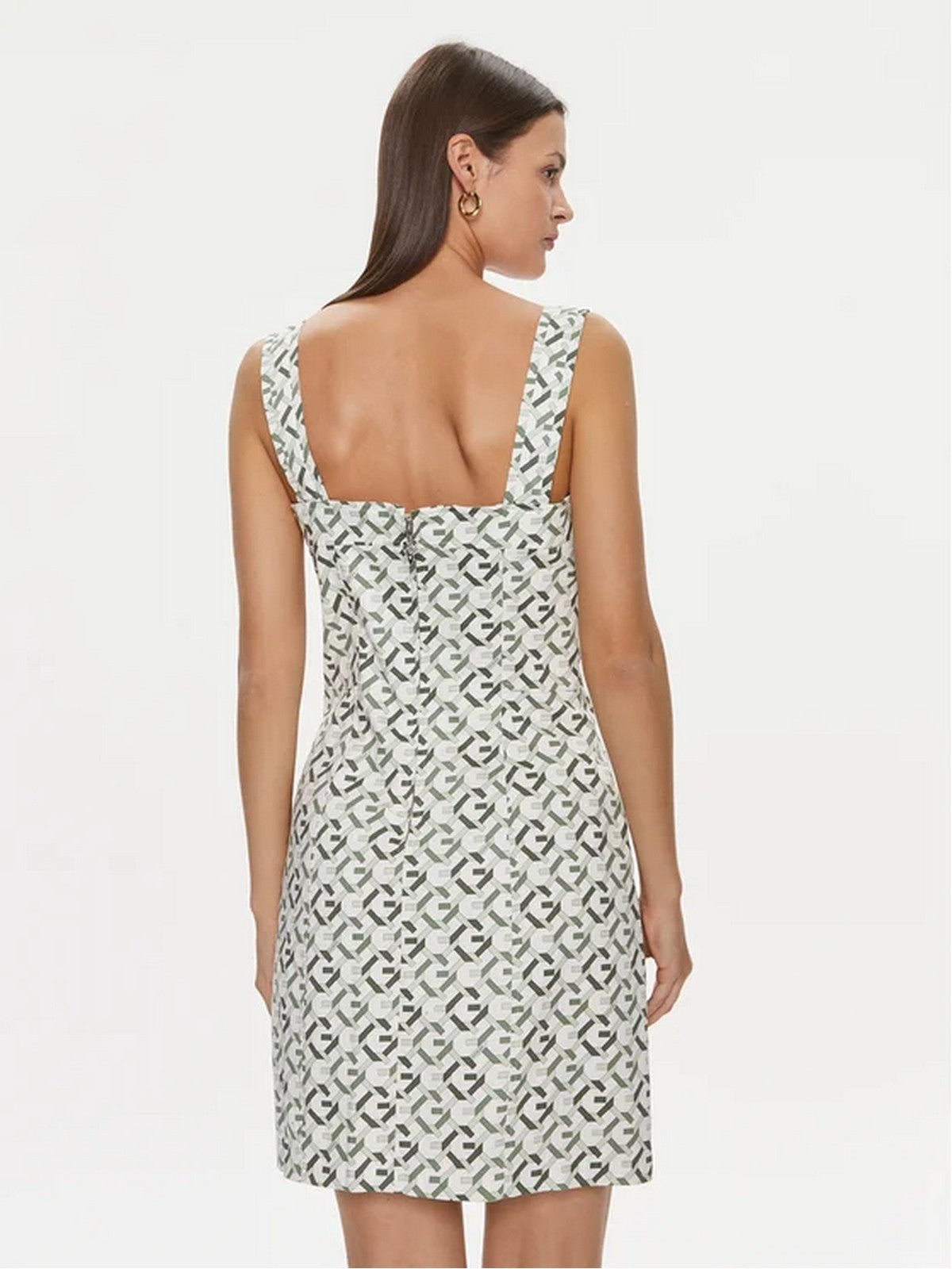 Guess Woman Dress Sl Beatrice Stuctur W4RK19 WER10 P8BX GREEN