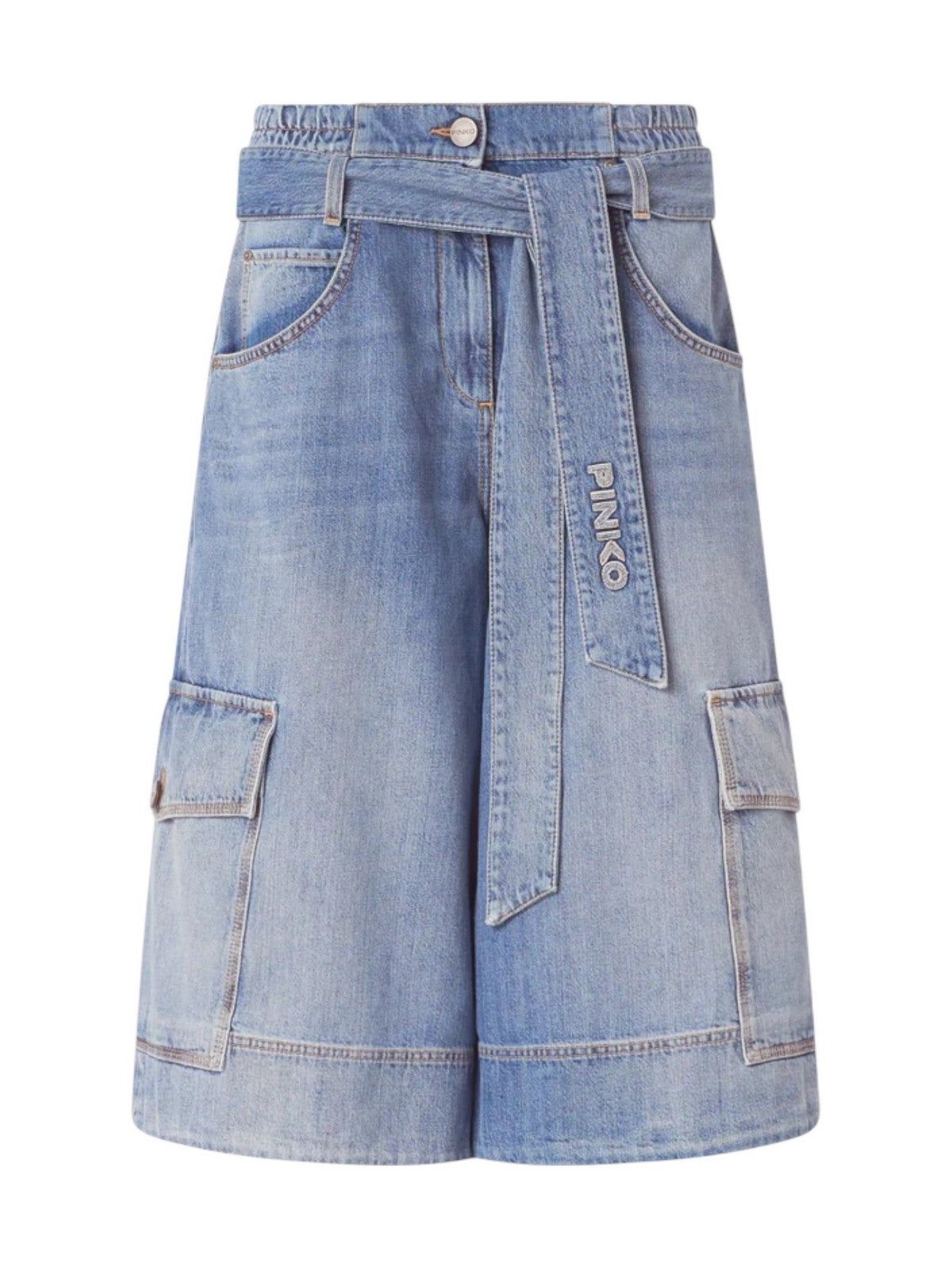 PINKO Pantalone Donna BLONDE BERMUDA 106269-A323 PJO LAVAGGIO MEDIO CHIARO