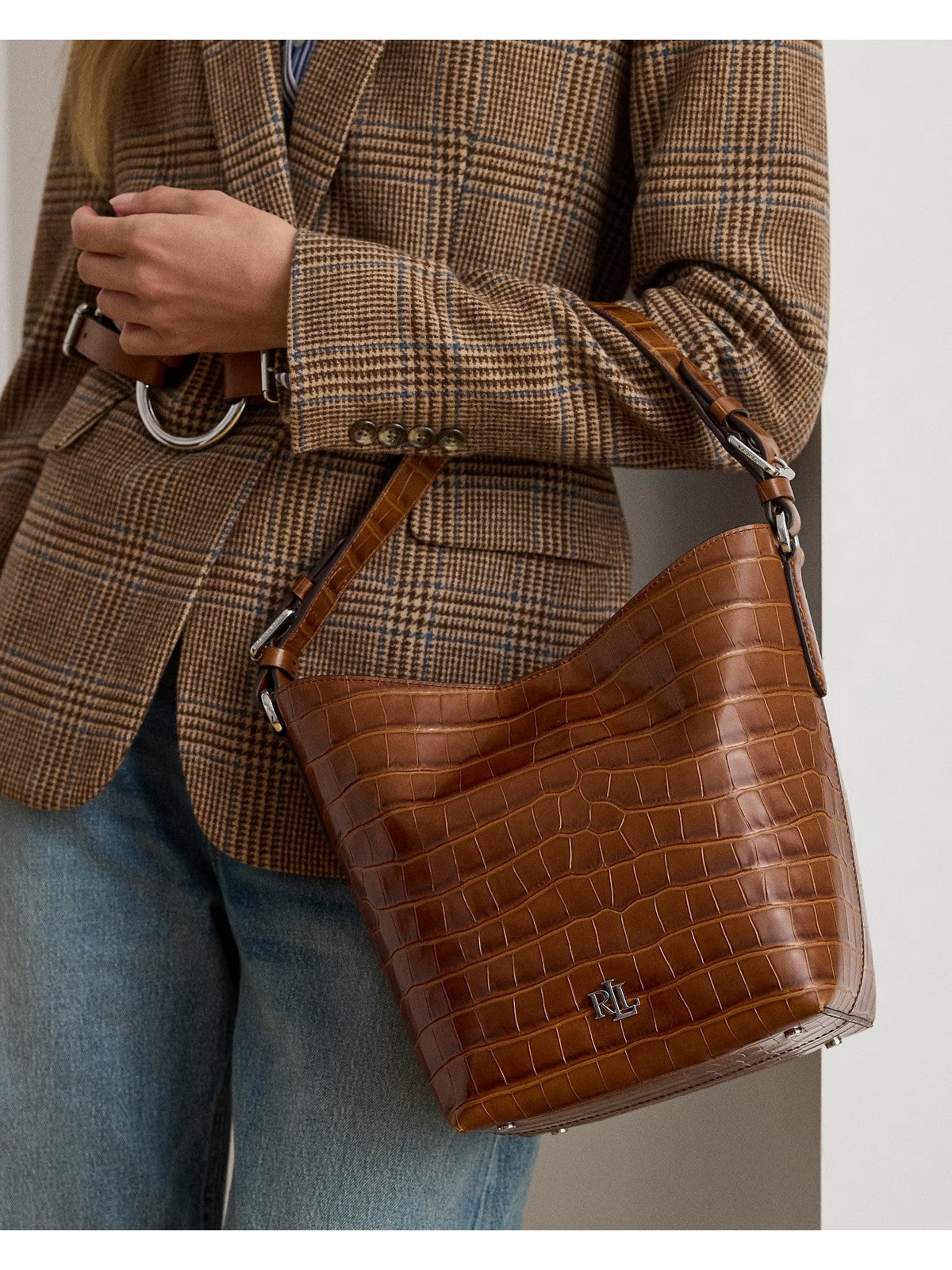 LAUREN RALPH LAUREN Borsa Donna 431980189 002 TOBACCO gioboutiqueweb