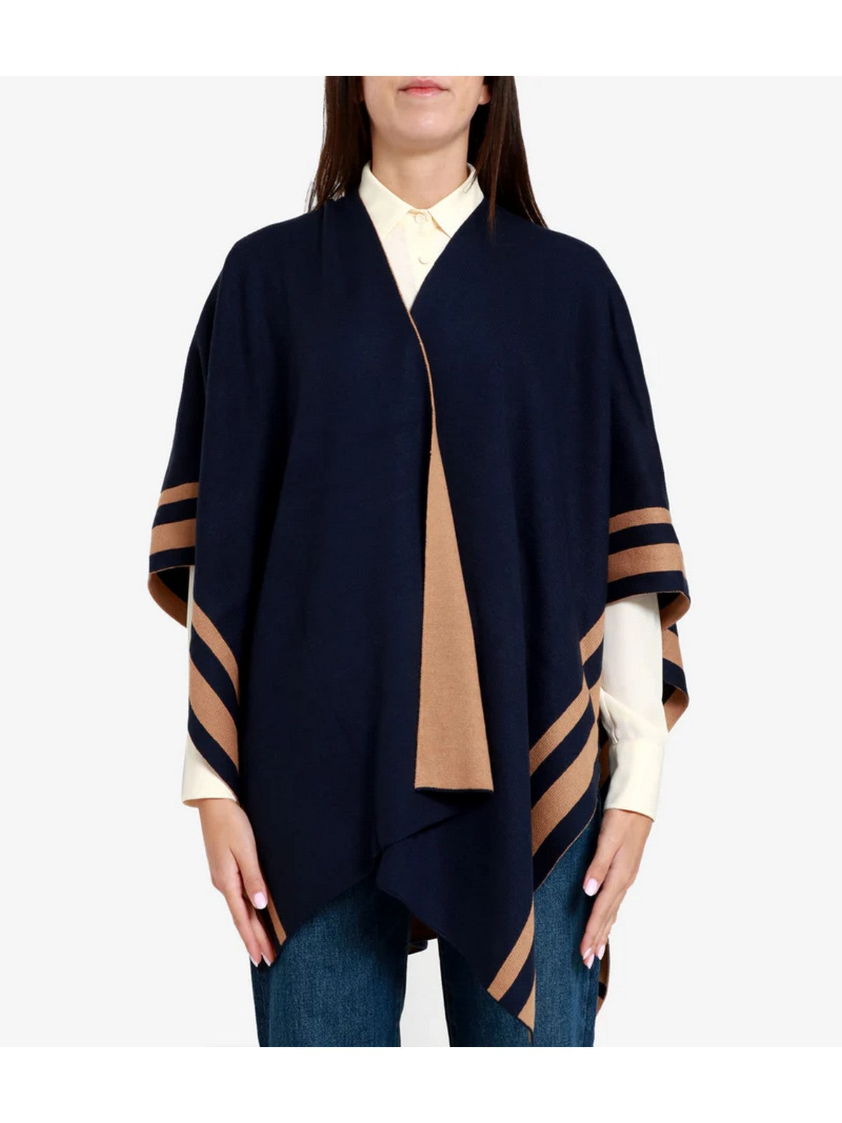 LAUREN RALPH LAUREN Mantella Donna 454960145 003 NAVY/CAMEL