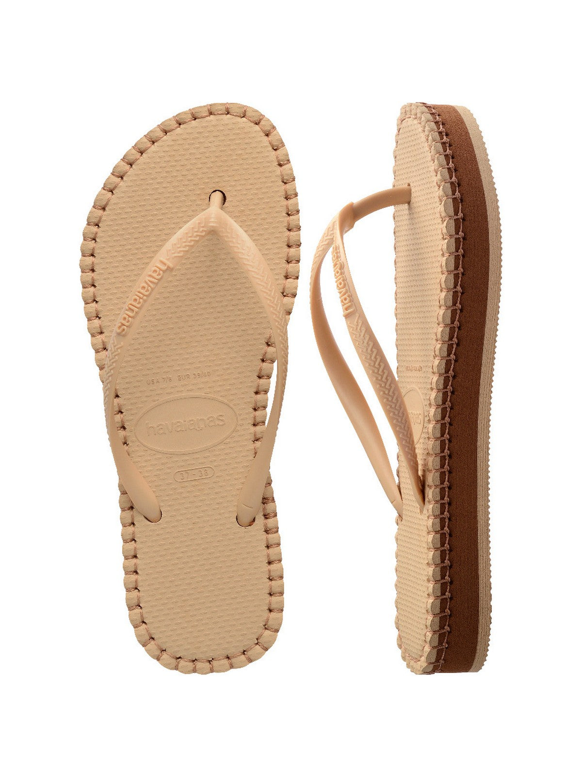 HAVAIANAS Infradito Donna Hav. Slim flatform loop 4149928.8858 Oro gioboutiqueweb